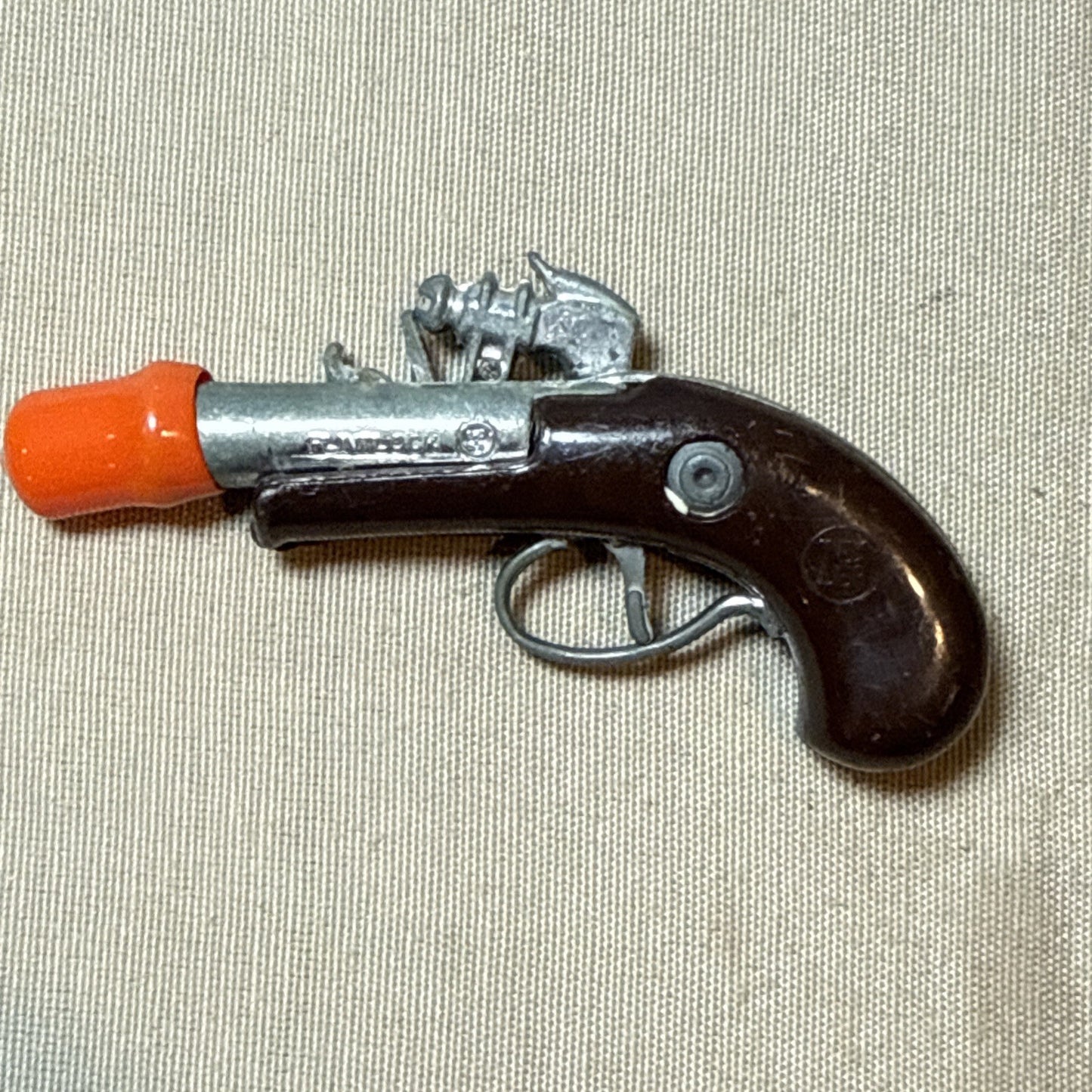 Vintage Zee Toys Cap Gun Lot Derringer Flintlock Revolver Dummy Ammo Western
