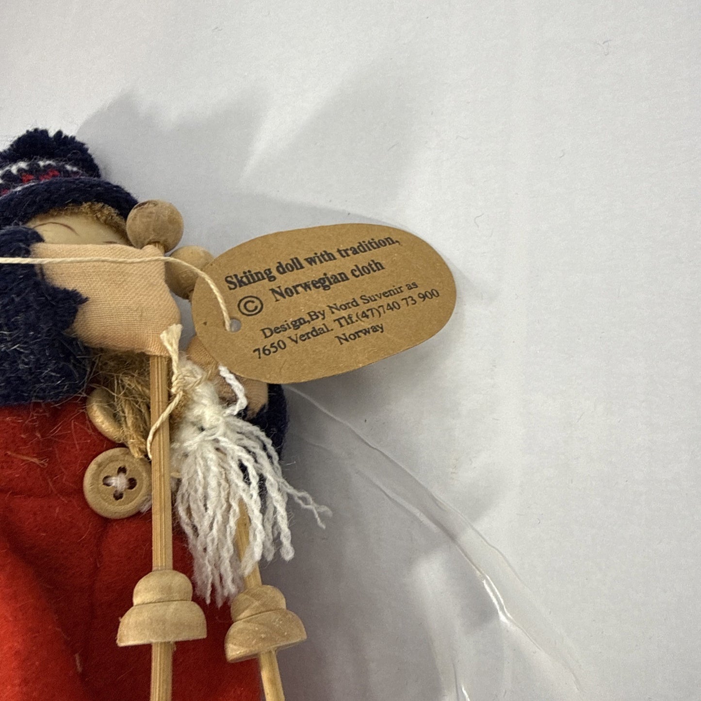 Vintage Norwegian Ski Doll Nord Traditional Winter Costume Souvenir