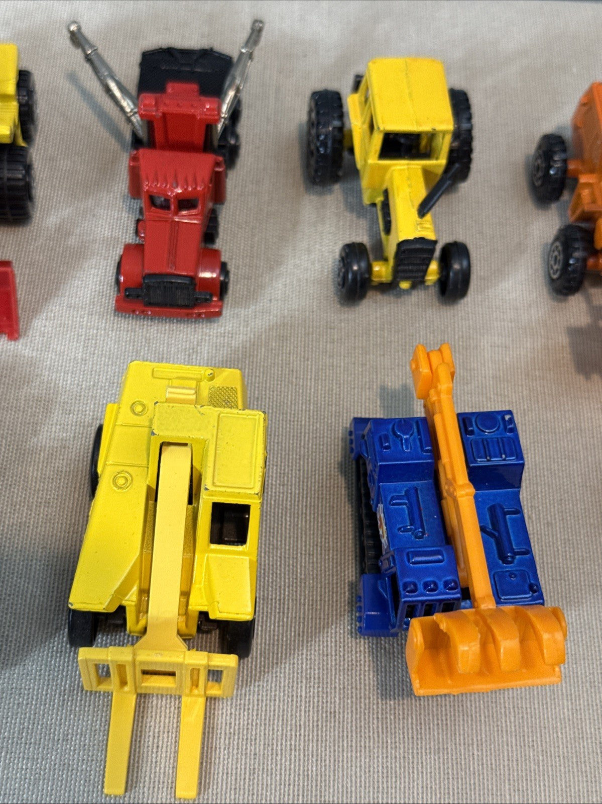 Vintage Matchbox Lesney Superfast Construction Lot Rod Roller Tractor Forklift⁠