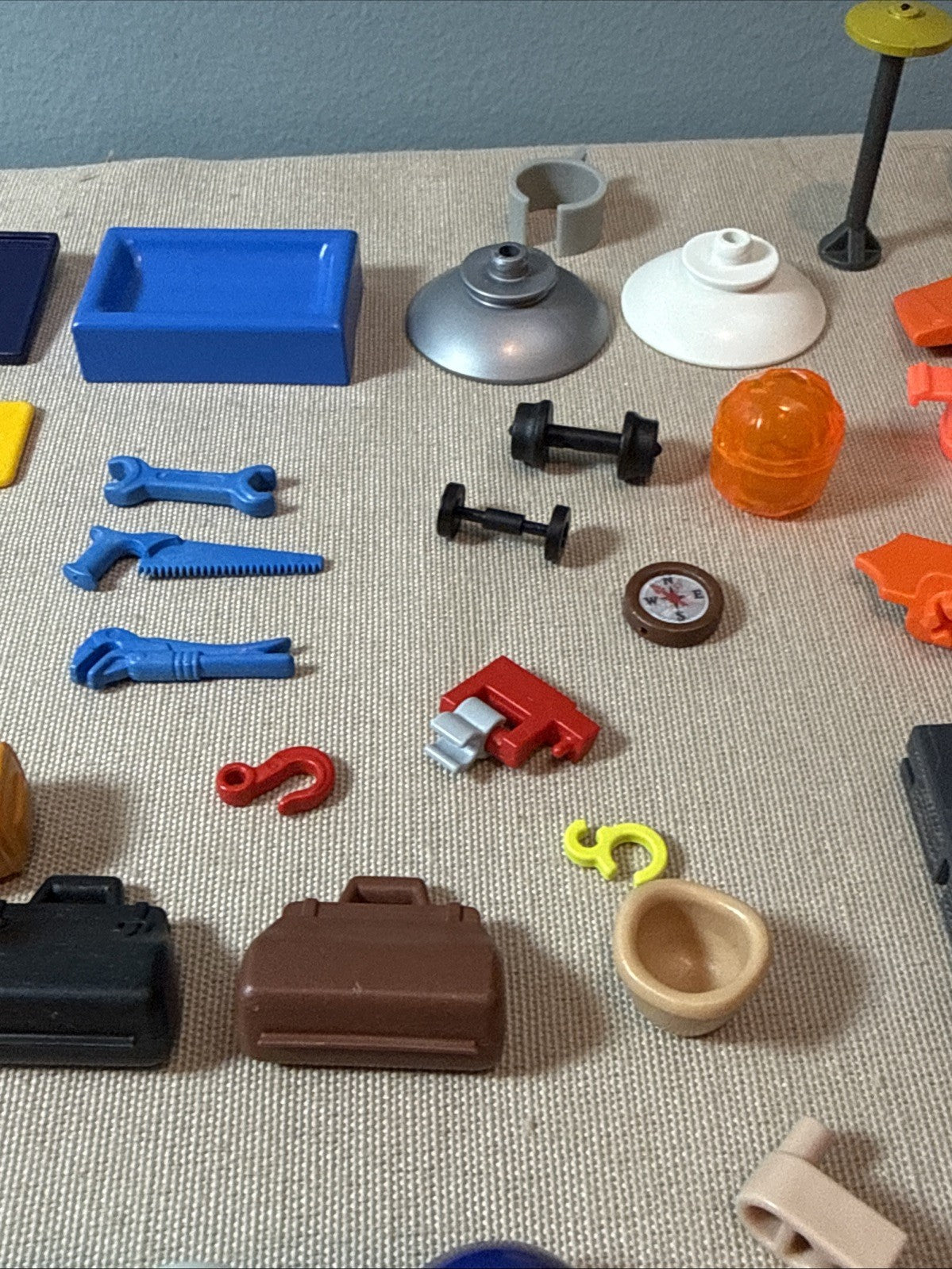 Vintage Playmobil Accessories Lot 100+ Pieces Weapons Tools Furniture Animal