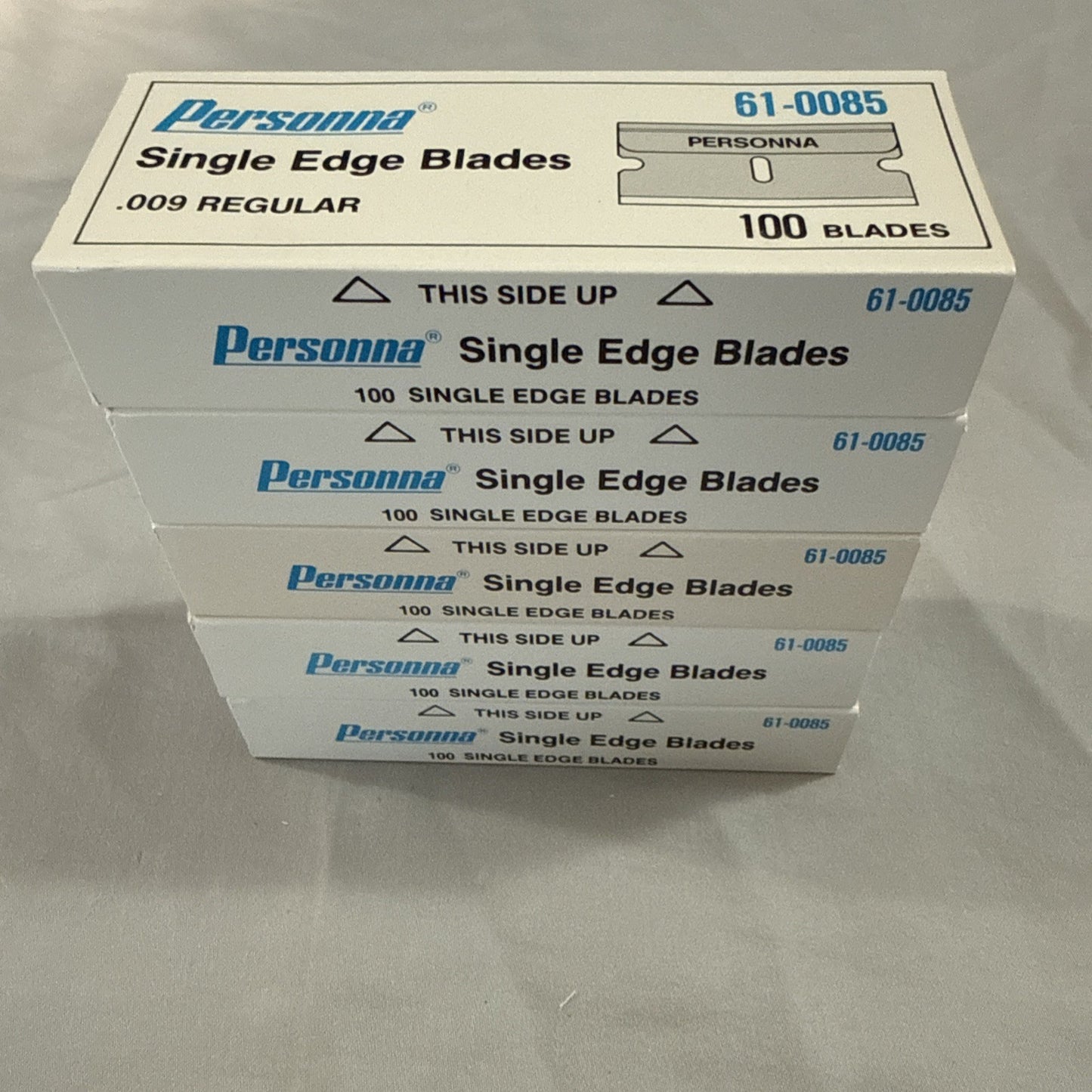 Personna Single Edge Razor Blades  .009 Professional Use,  5 Pack, 500 Count