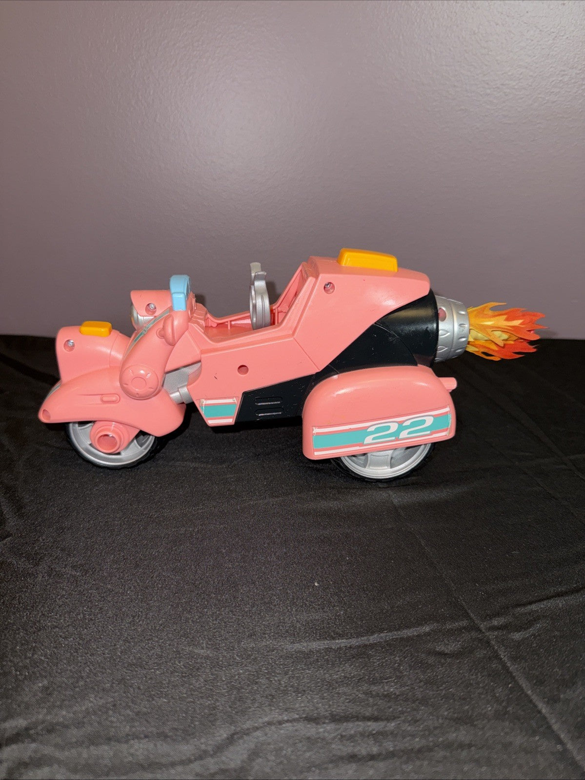 Paw Patrol Liberty Pink Motorcycle Vehicle Toy Incomplete No Figure