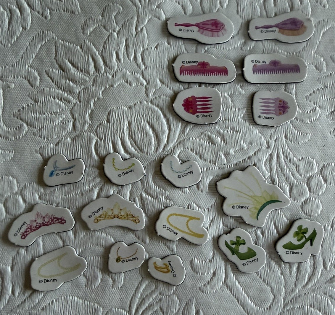 Royal Friends Magnetic Play Set Rapunzel and Tiana Magnetic Parts Only No Book
