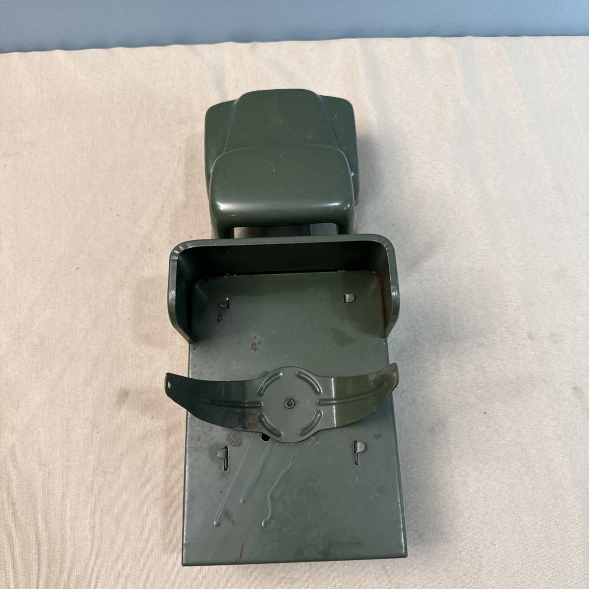 Vintage Buddy L Army Searchlight Repair Unit Pressed Steel Military Truck 1950s
