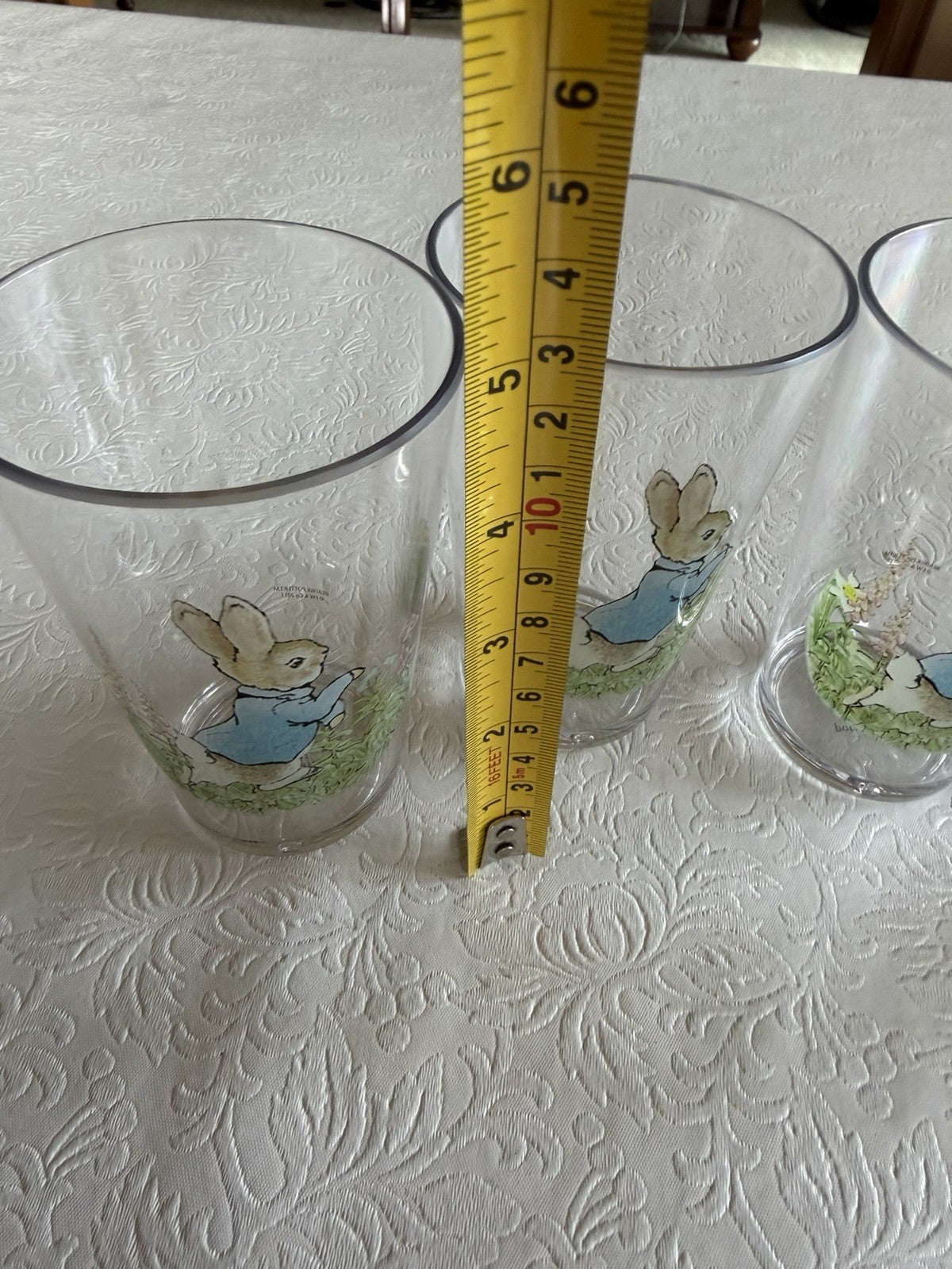 Peter Rabbit Pottery Barn Kids Acrylic Tumblers Set of 4 New Beatrix Potter Cups