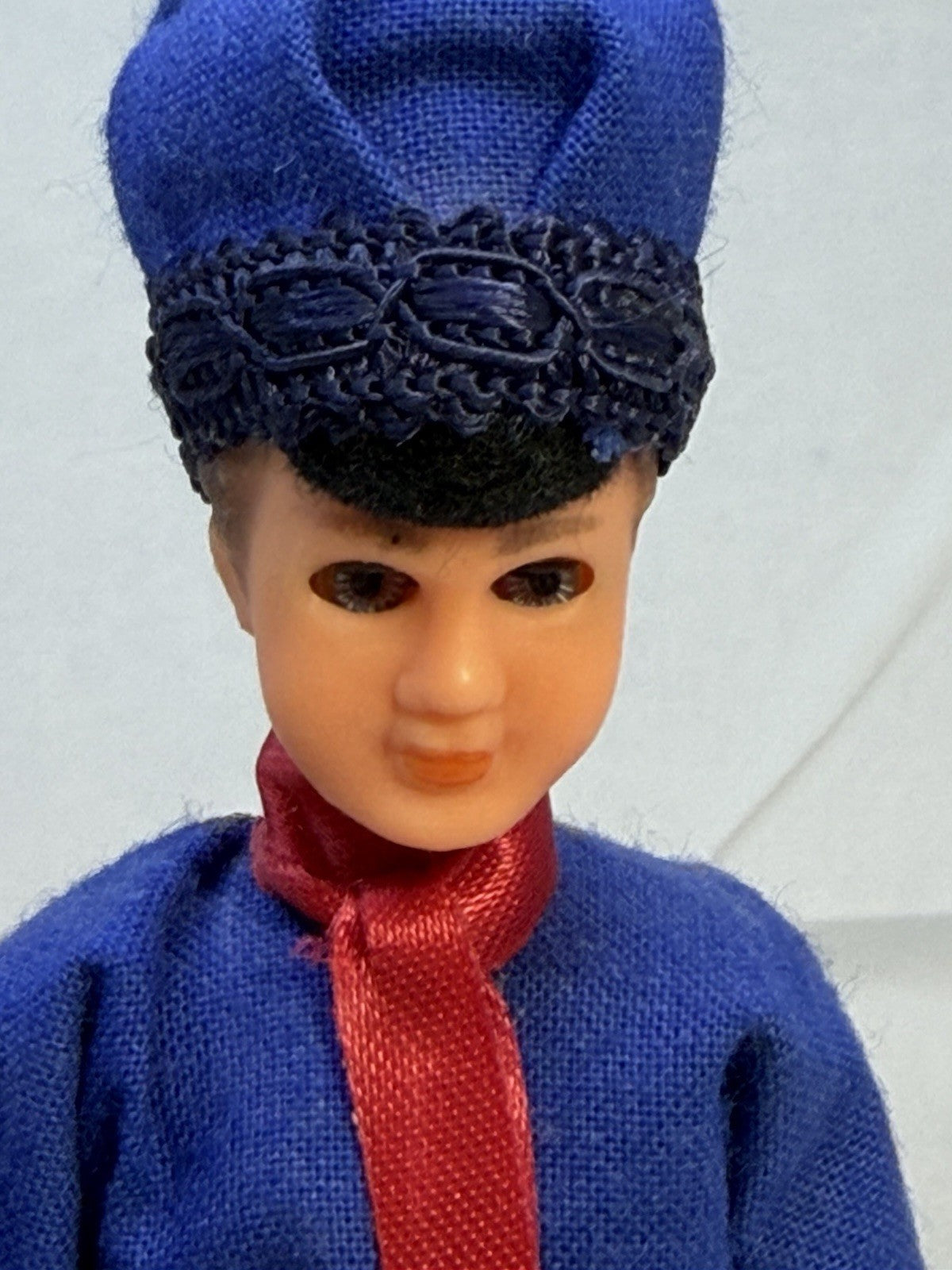 Vintage European Dutch Boy Souvenir Doll Sleepy Eyes England In Plastic Tube 6”