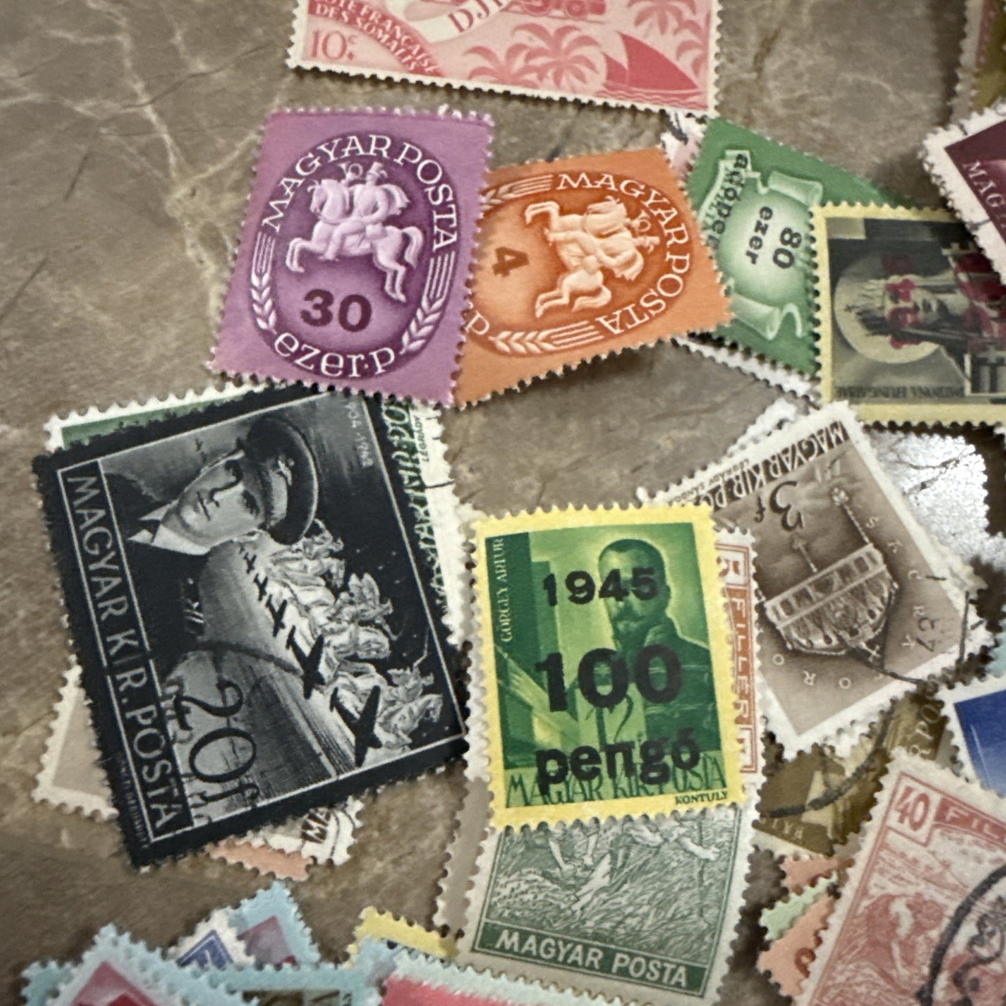 Vintage 1948 The Adventurer Stamp Album Around the World with Stamps Lot