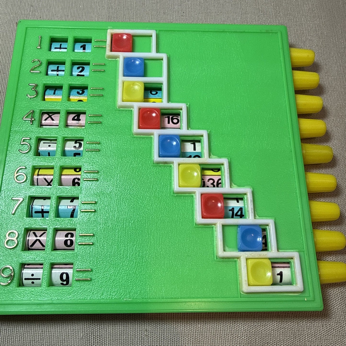 Vintage Sears Little Learners Mini Calculator Educational Toy Blue 1980s