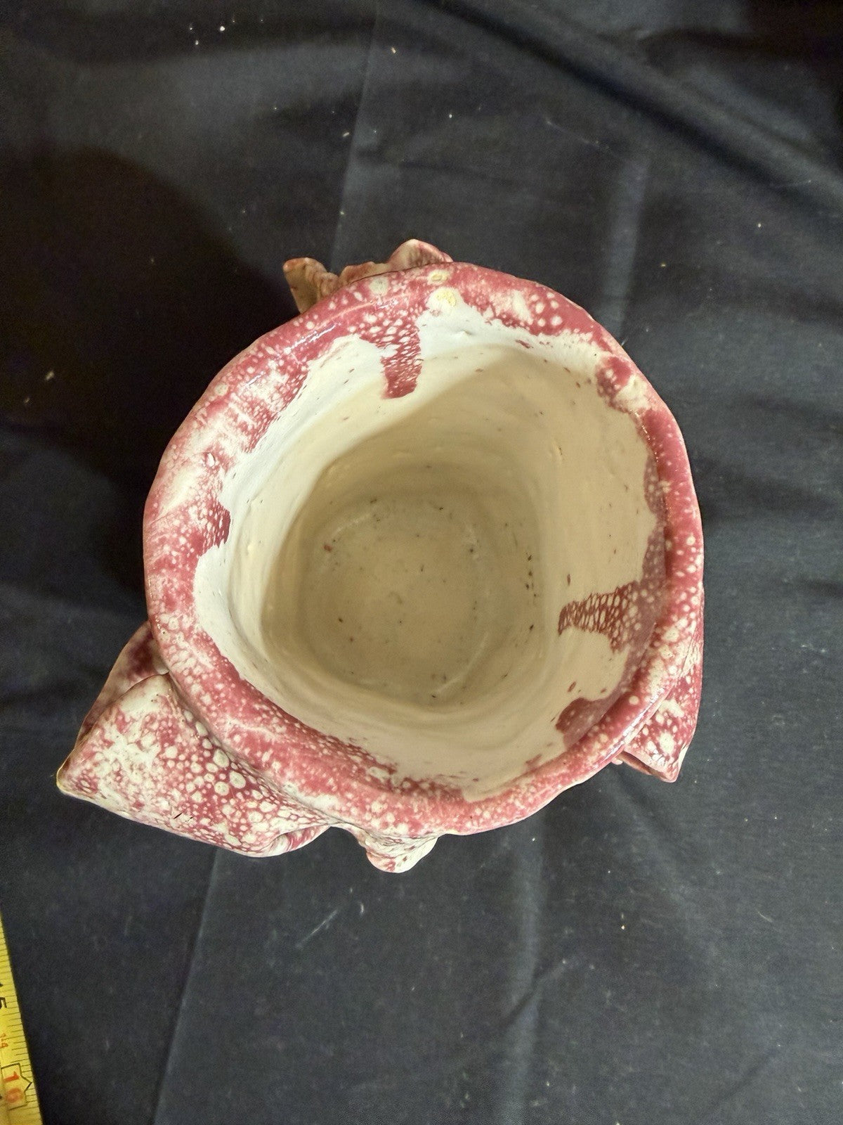 Handcrafted Ceramic Mugs Vases Set of 2 Blue Pink Decorative Cups 5"