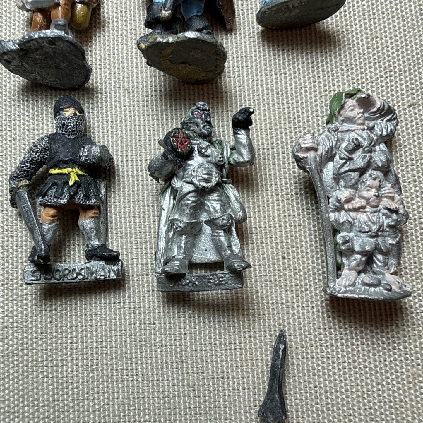 Vintage Metal D&D RPG Miniature Bulk Lot Of 16 Oldhammer Citadel Wizards Elves