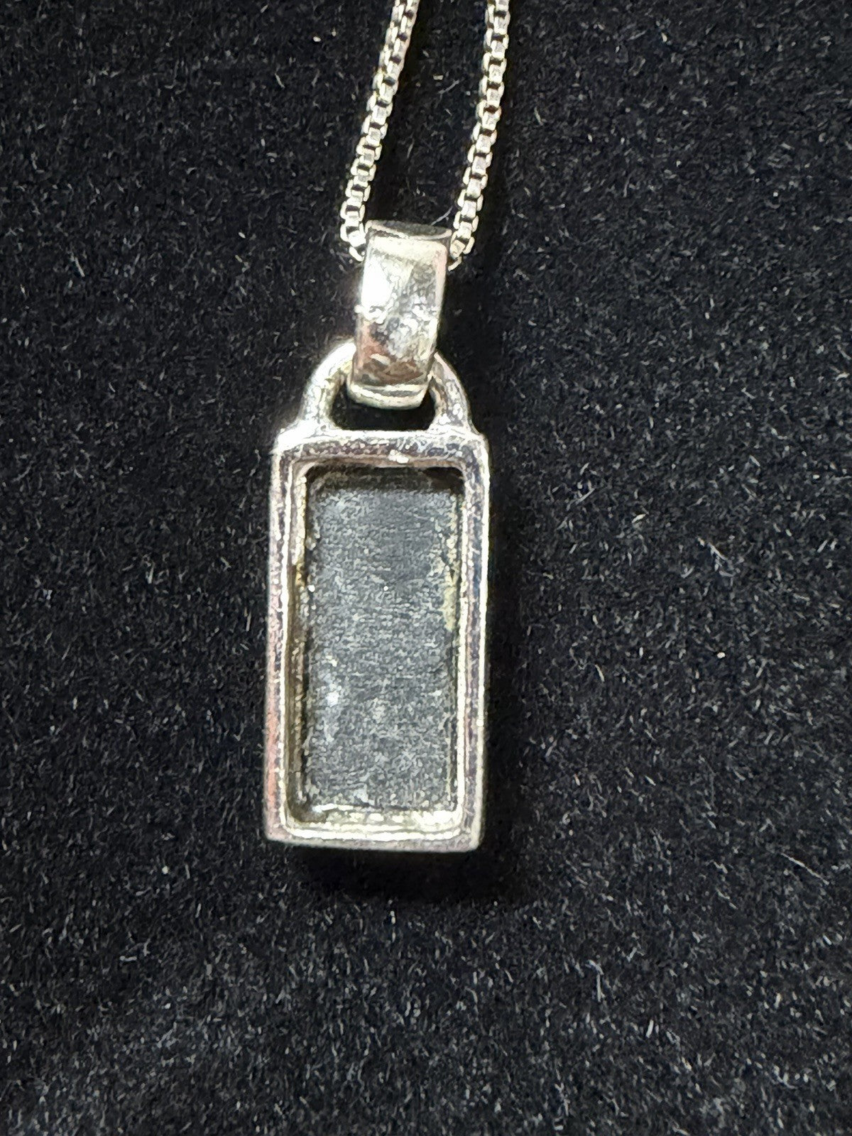 Sterling Silver 925 Black Onyx Rectangle Pendant Necklace Dangle Earrings Set