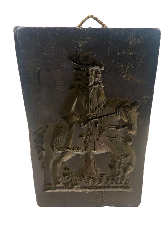 1971 Laxa Family Butter Cookie Mold Wall Hanging Vintage Prince 18th Cent 6.5x4