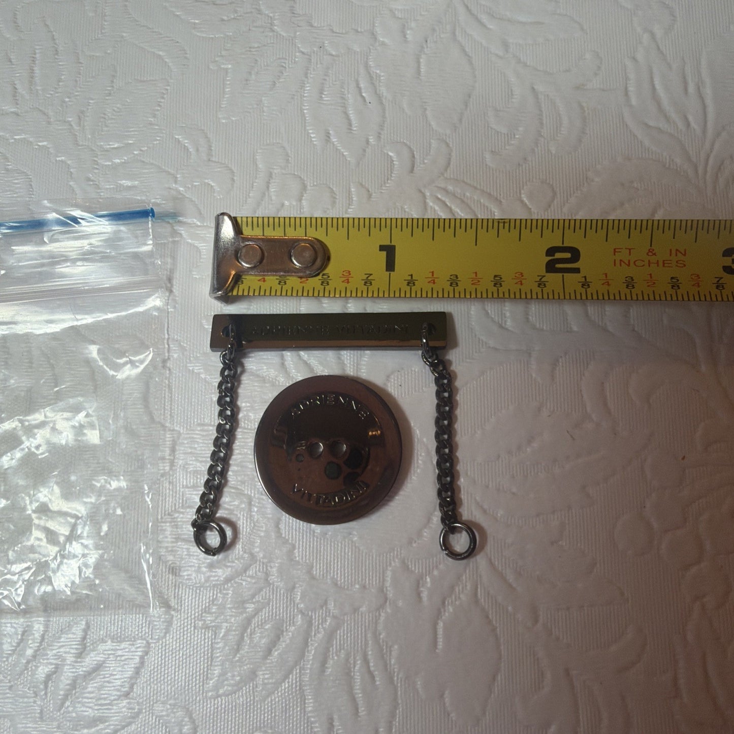 Adrienne Vittadini Replacement Button Bar Extension Chain Coat Hardware