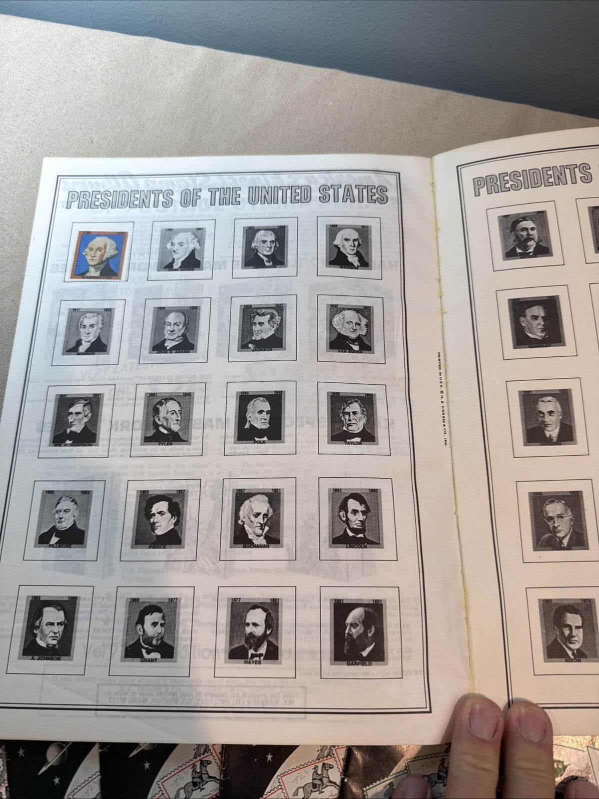 Vintage Stamp Collecting Lot Albums Harris Books American Worldwide Philately