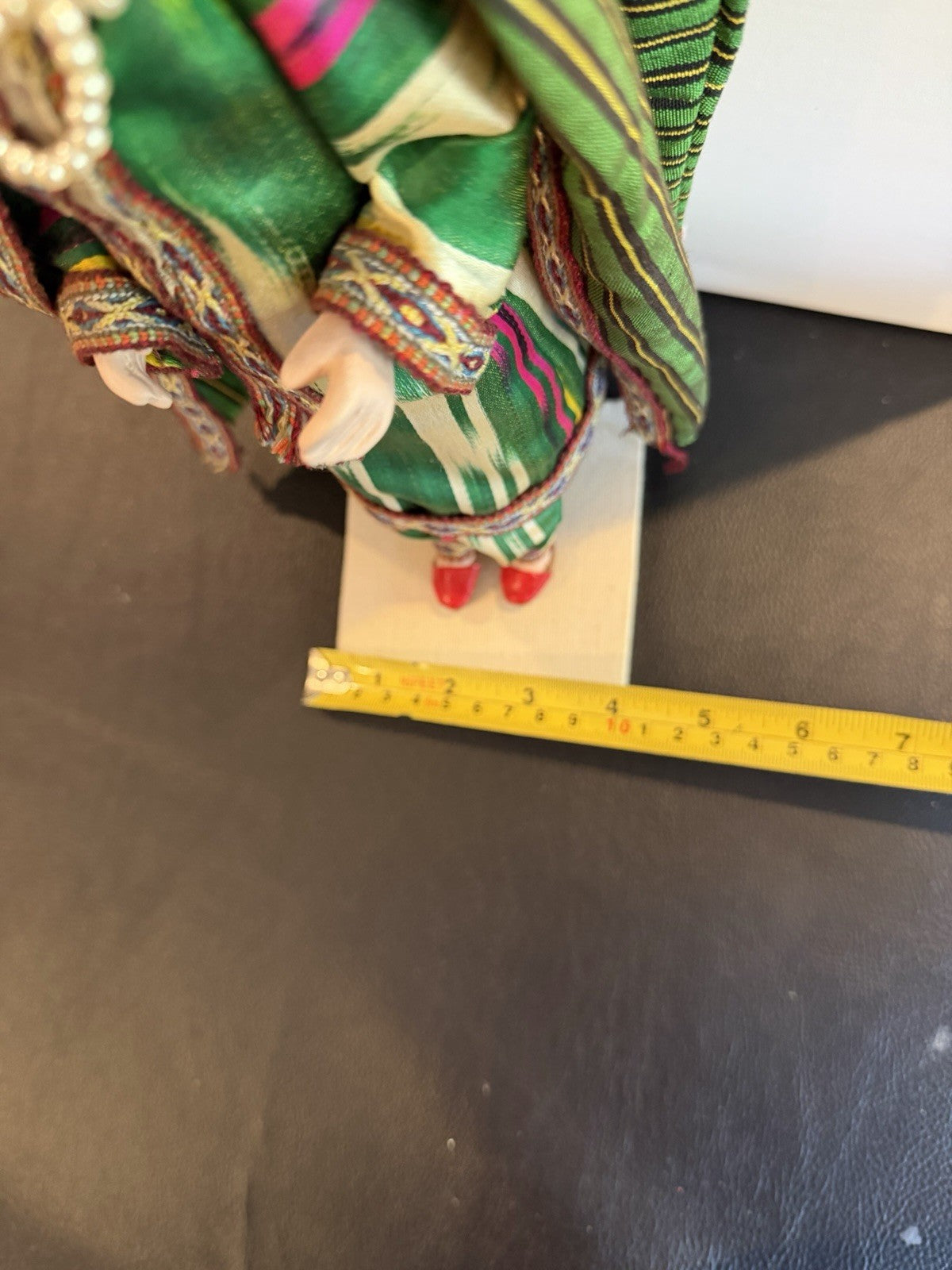 Handcrafted Central Asian Folk Costume Doll Traditional Textile Souvenir Display