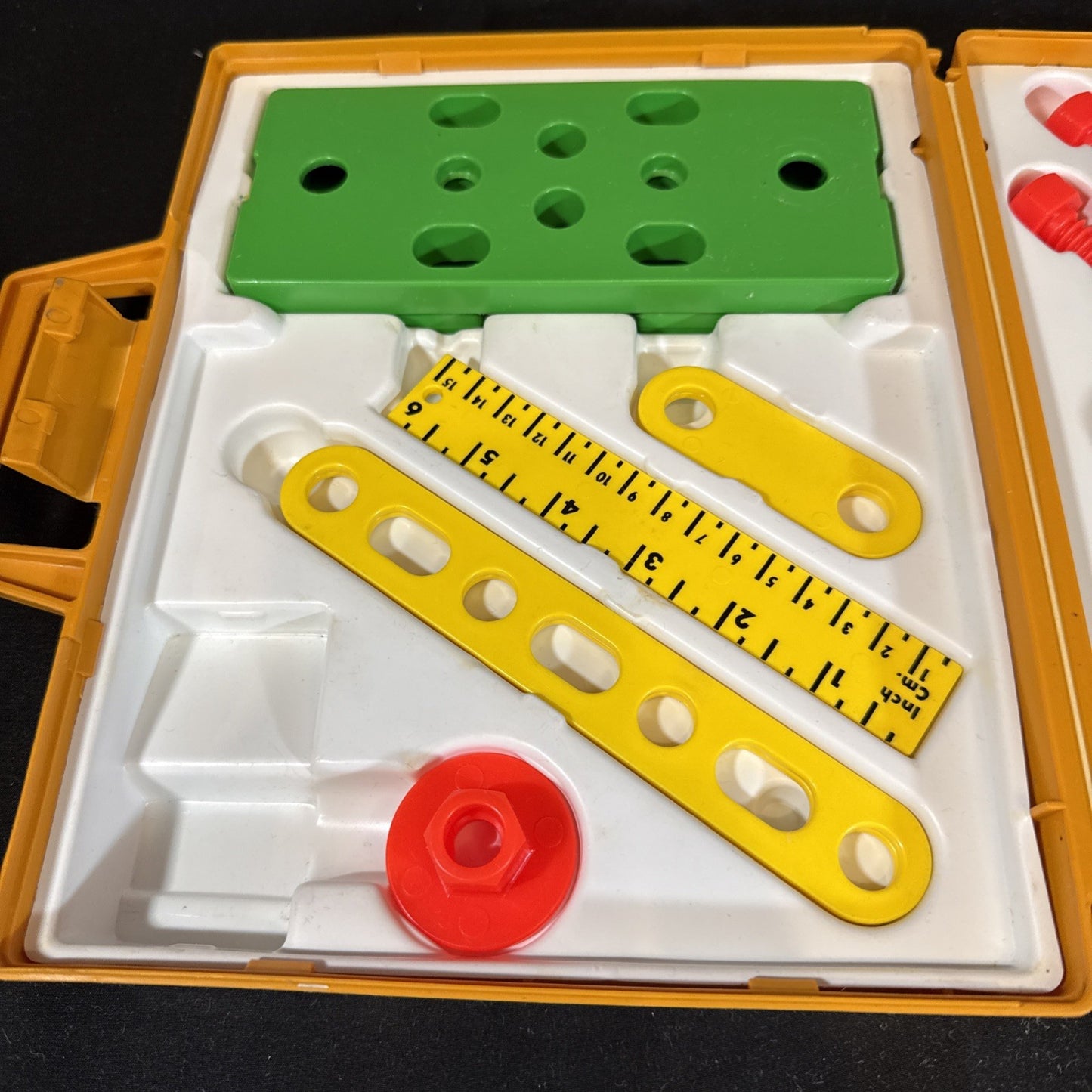 Vintage 1970's Fisher Price Tool Kit With Tools And Drill #924 * VERY NICE!