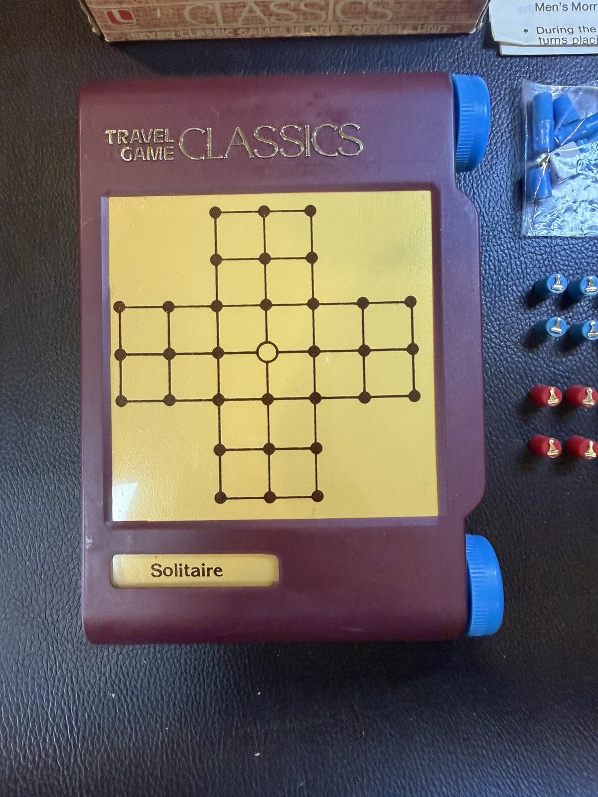 Vintage 1981 Lakeside Travel Game Classics 7 in 1 Portable Board Game Complete