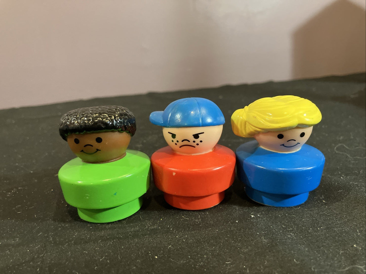 Vintage Little Tikes Toddle Tots Family Car Push Toy Figures 1980s