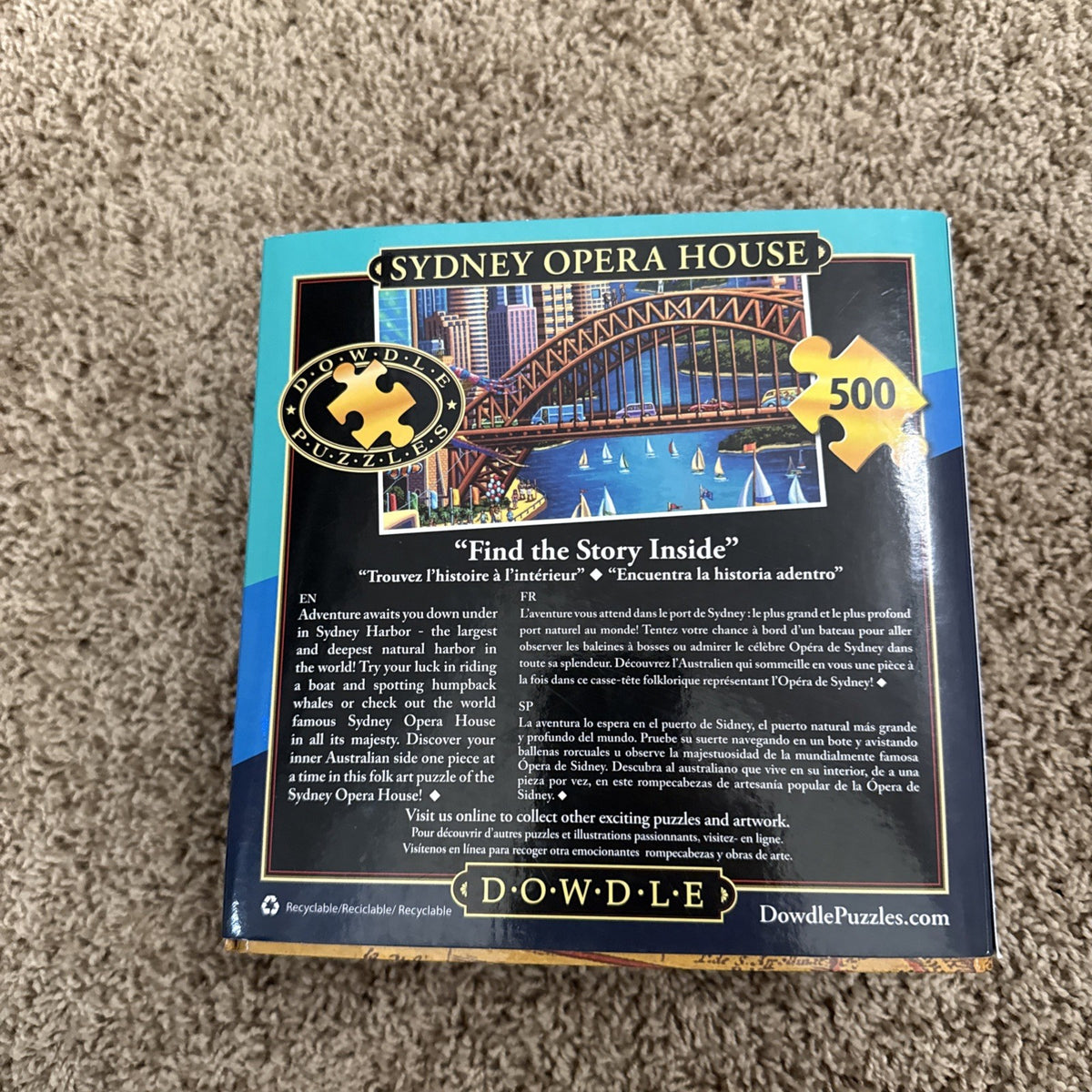 Dowdle Puzzle Lot 2 National Parks Sydney Opera House 500 Piece Complete Jigsaw