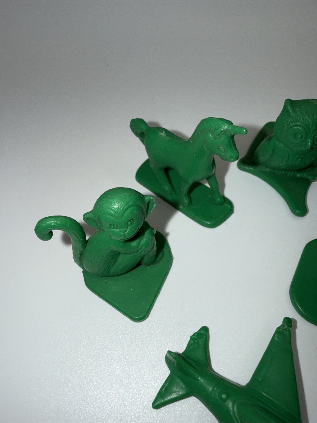 Vintage Tupperware Busy Blocks Figures Green 1970s Toy Lot 9pc