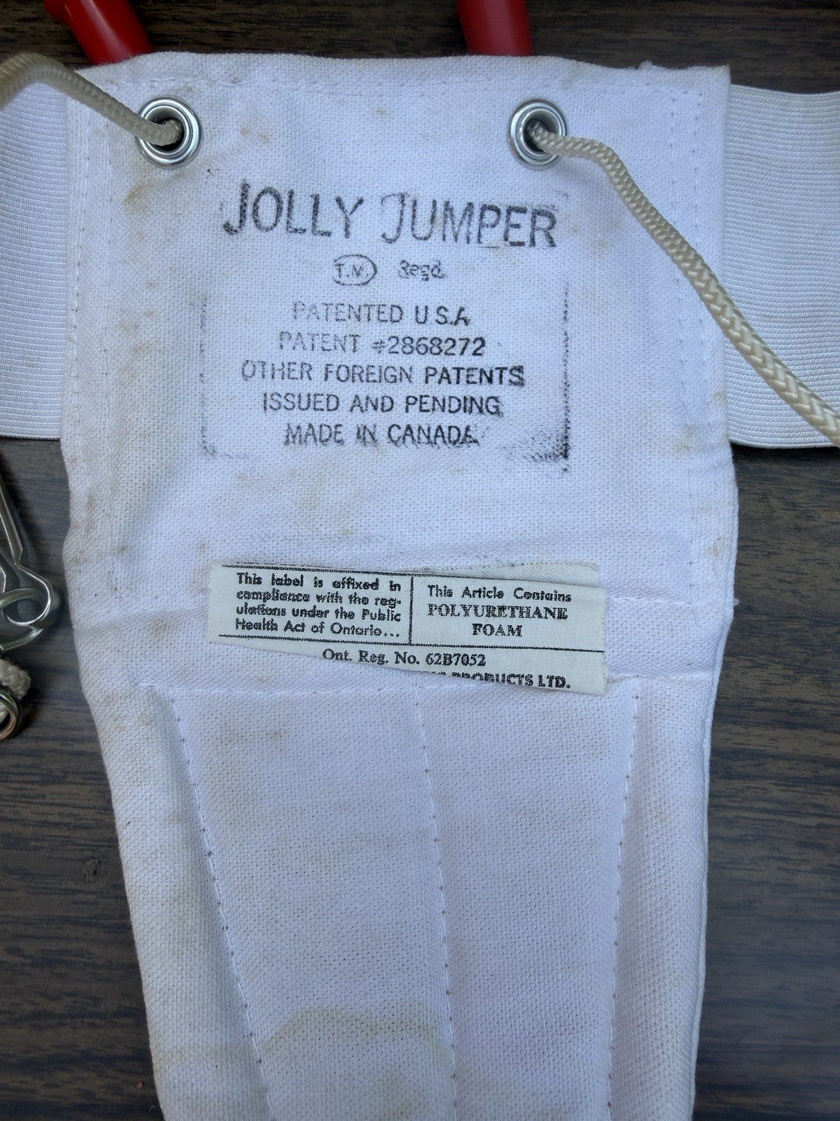 Vintage 1960s Jolly Jumper Baby Exerciser Gimbels Box Doorway Bouncer Set