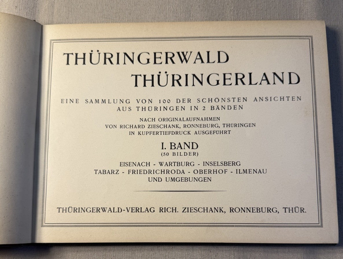 Vintage 1930s Thüringerland Germany Photo Book Band 1 50 Pictures Thuringia