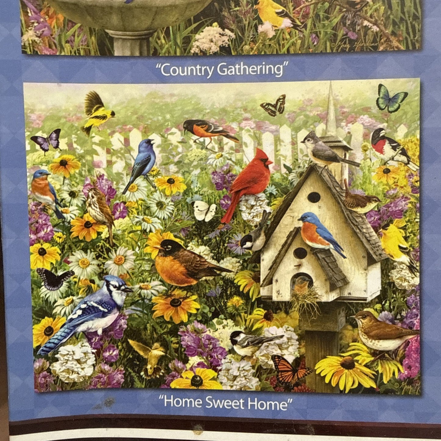 Birds of the Season 500 Piece Jigsaw Puzzle Lot of 4 Preowned Nature Art