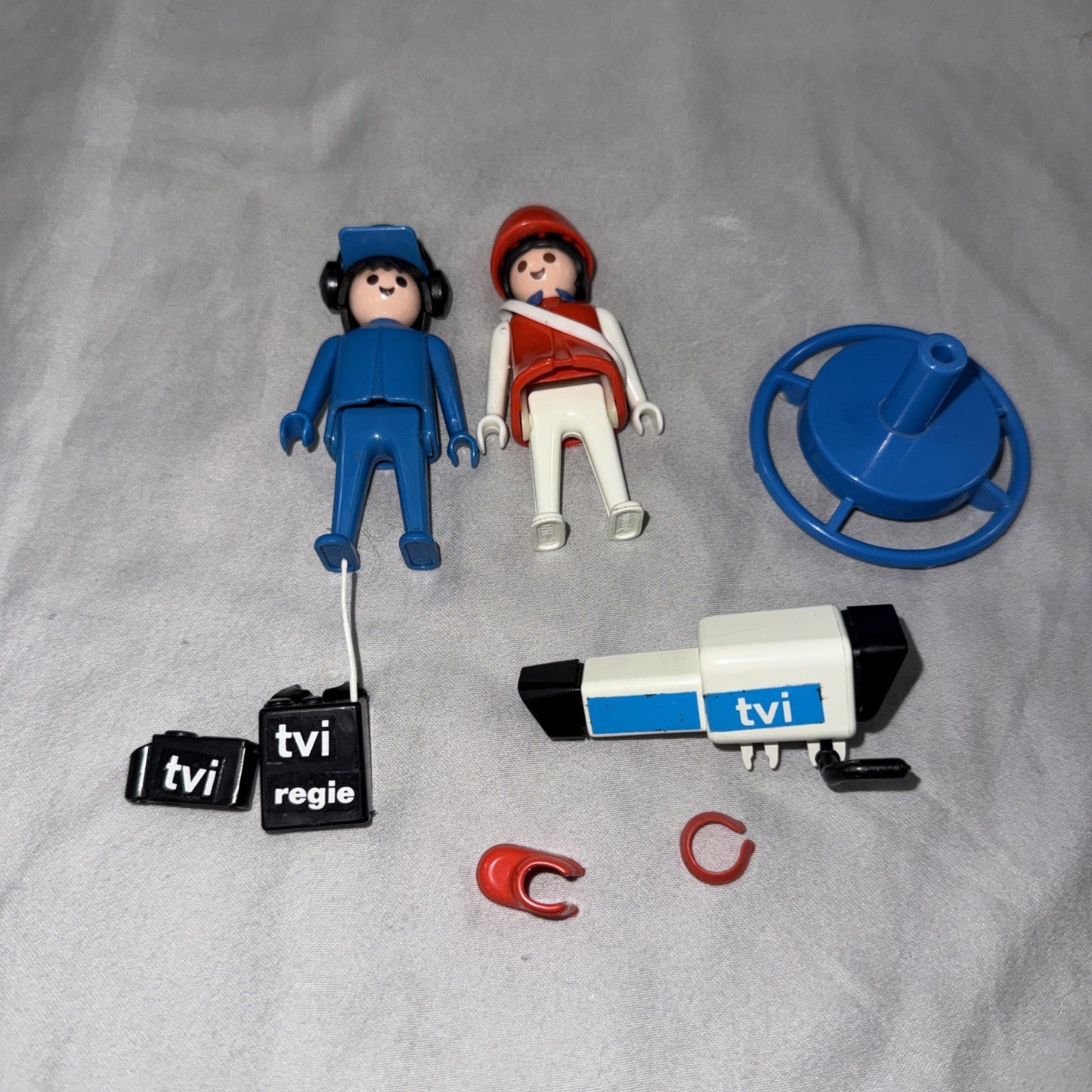 Playmobil 3571 Cameraman Reporter TV Set Incomplete Figures Accessories