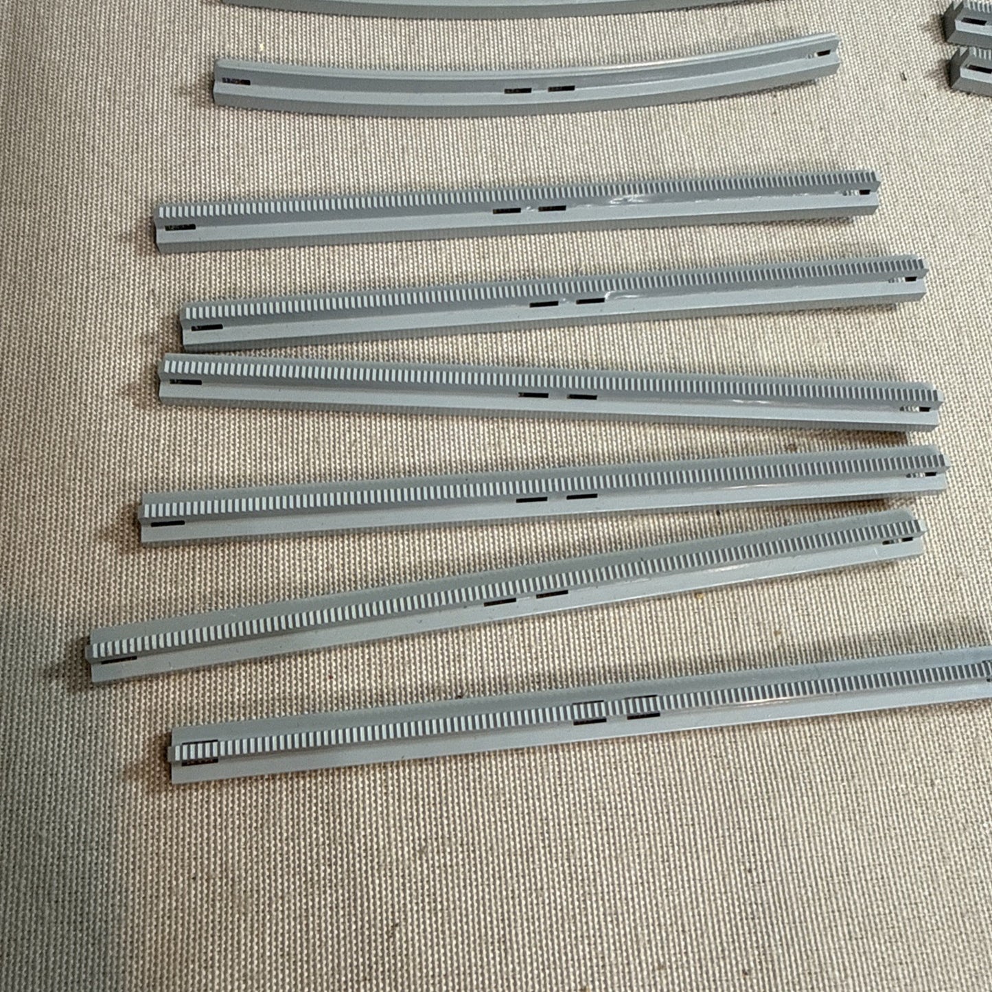 Vintage LEGO Train Track Lot 72 Pieces 4.5V Crossing Straight Curve Connectors