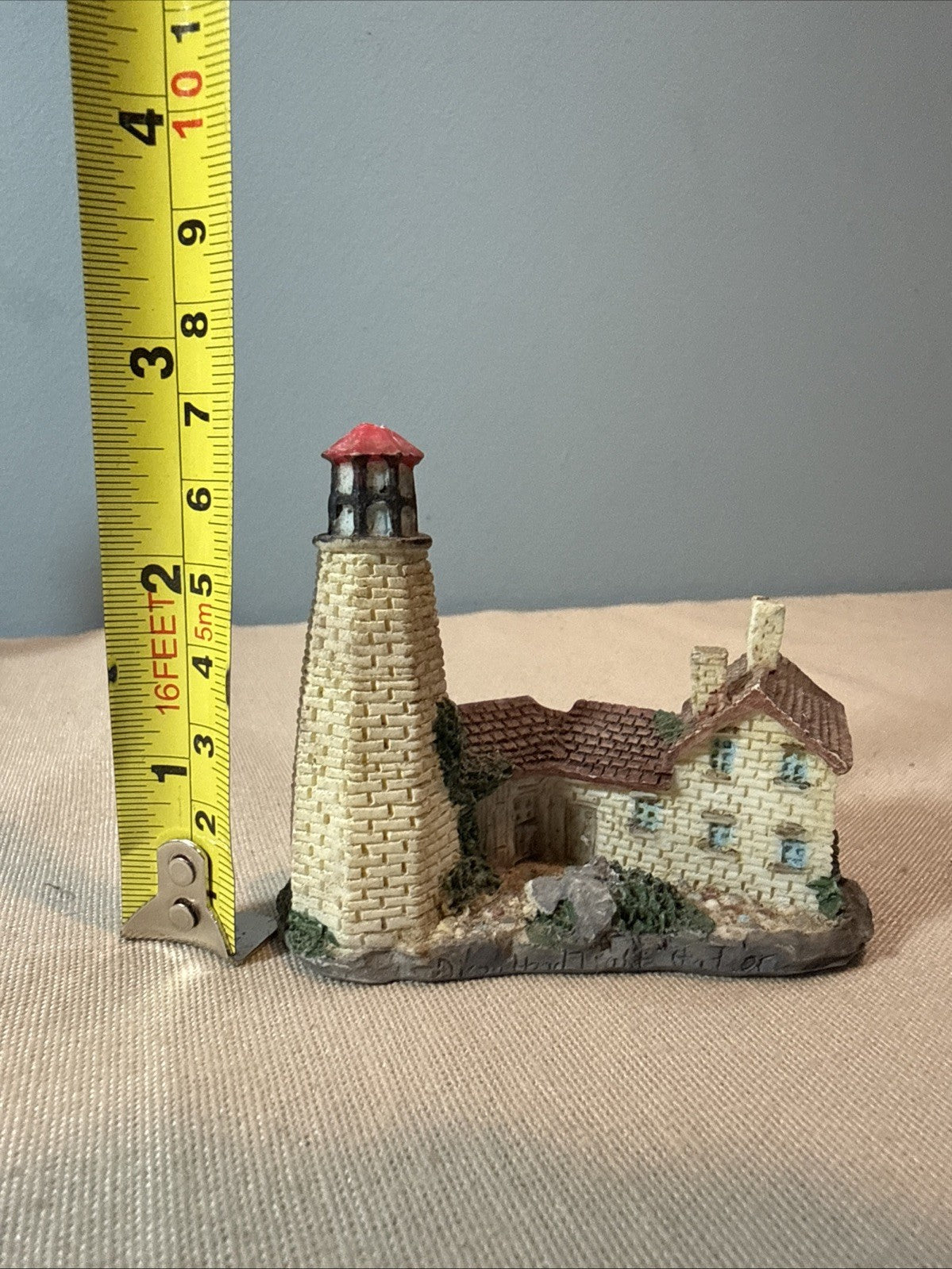 Vintage Lighthouse Figurines Lot 7 Coastal Nautical Miniatures Mixed Brands