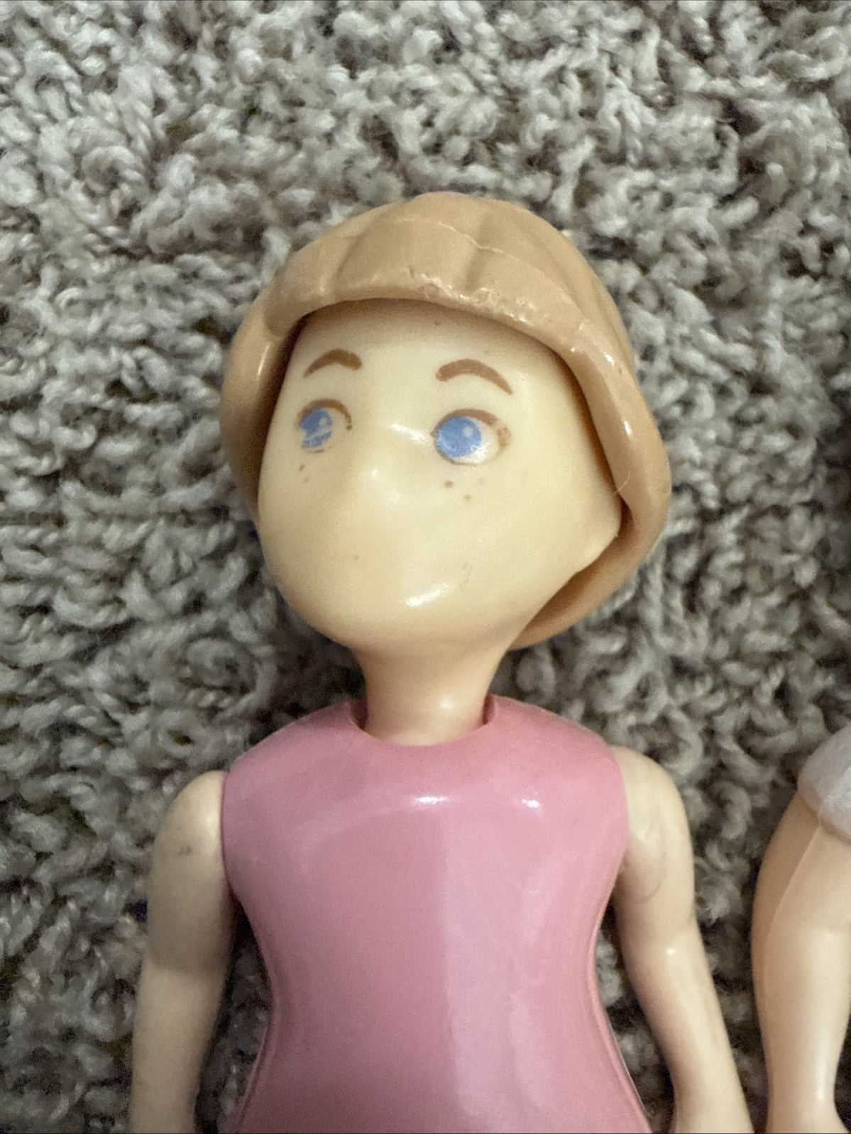 Vintage Little Tikes Dollhouse Family Mom Boy People Figures Lot Of 2