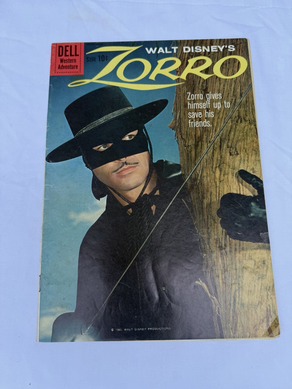 Walt Disney's Zorro #10 Dell Comics 1960 Guy Williams Photo Cover