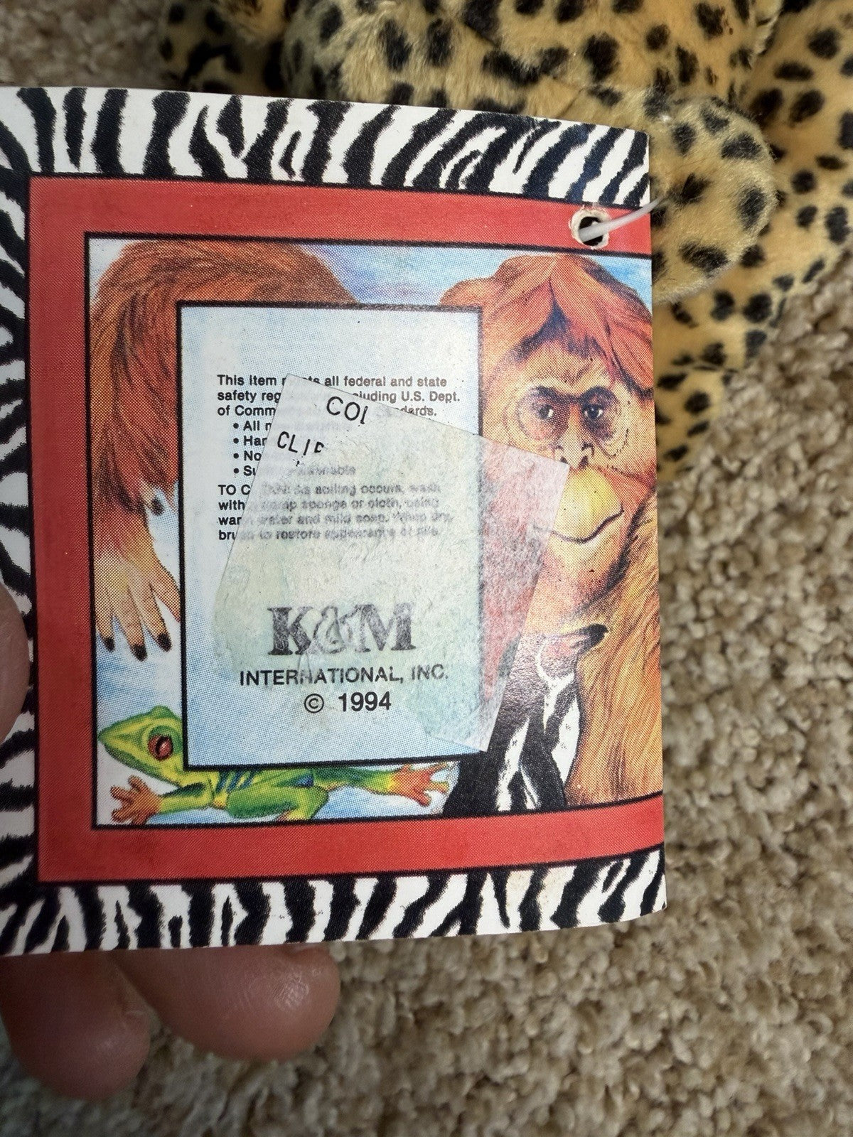Vintage K&M International Kellytoy Jungle Beanbag Plush Animals Lot 1994 1997
