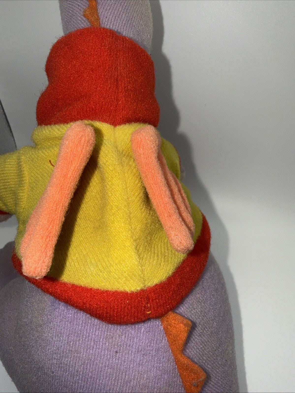 Vintage 1982 Walt Disney Figment Purple Dragon Plush 11" Well Loved