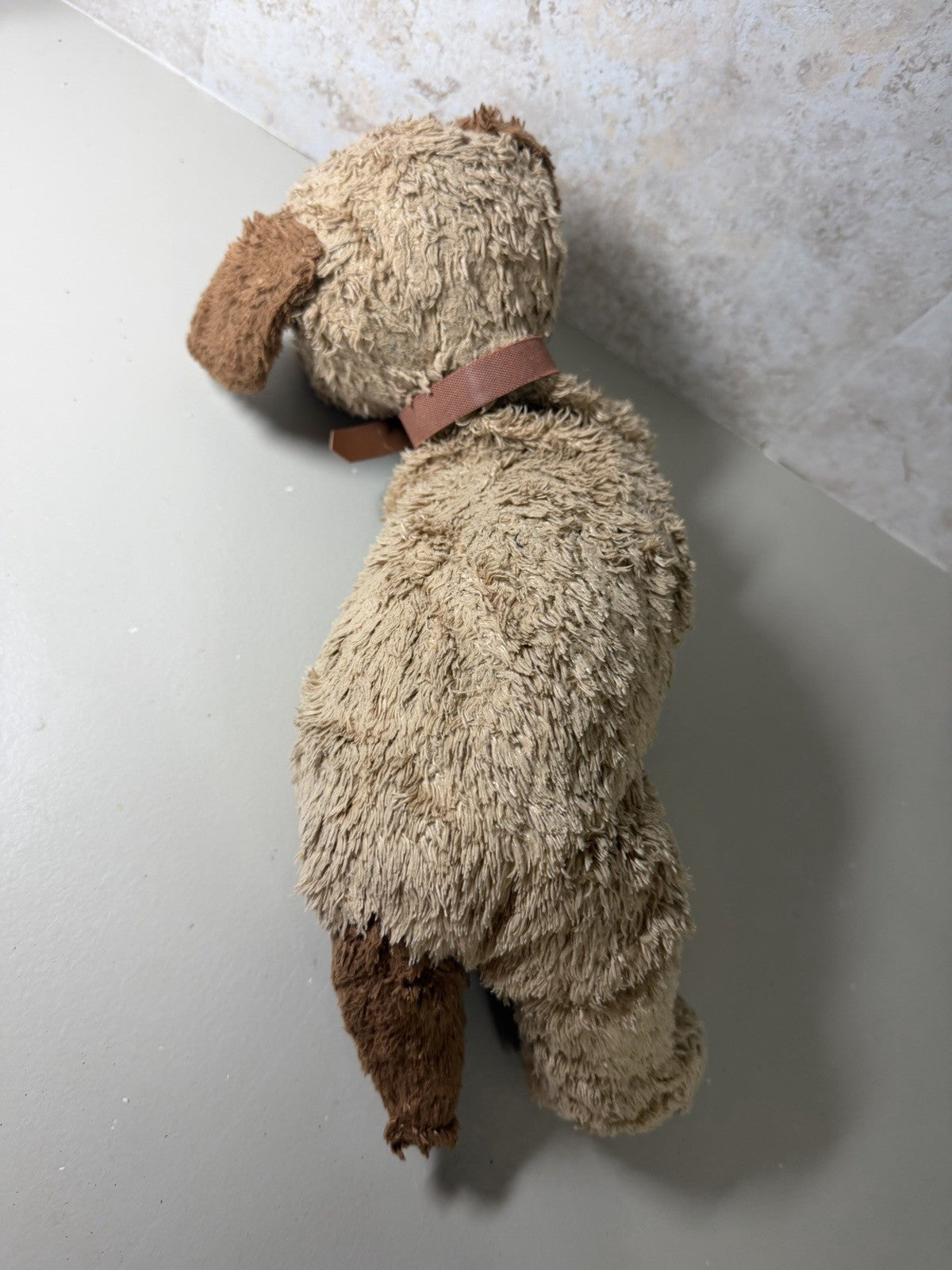 Ty Snuggles Dog Plush 2002 Brown Stuffed Animal Puppy 11in Soft Toy Retired 11"