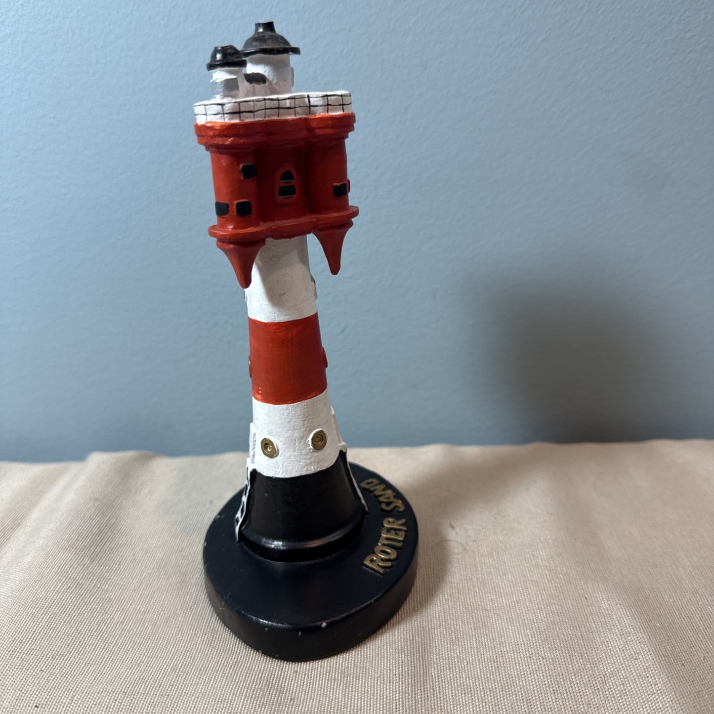 Vintage Lighthouse Figurines Lot 2 Coastal Nautical Maritime Display Statues 7"