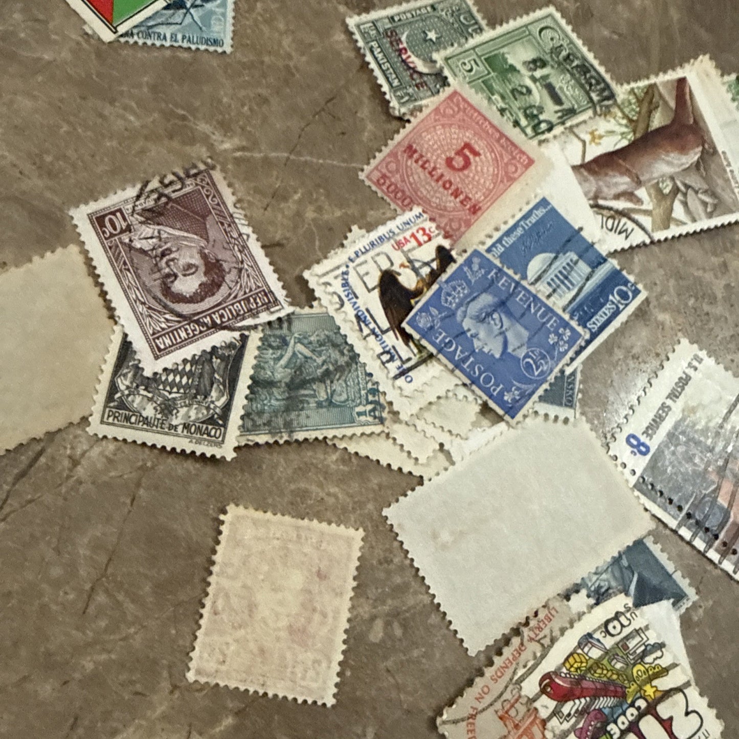 1952 Stamps and Flags of the World Stamp Book Extra Stamps Lot