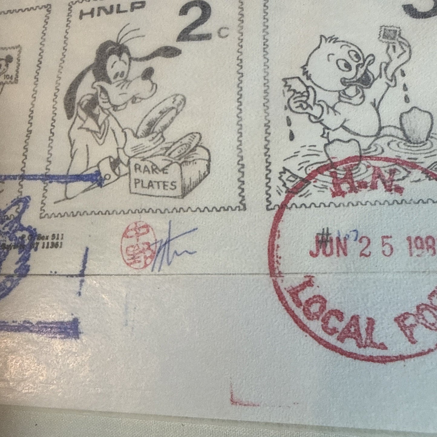 Vintage Hideaki Nakano HNLP Cinderella Stamp Artist Cover Lot 1982 Japan Postal
