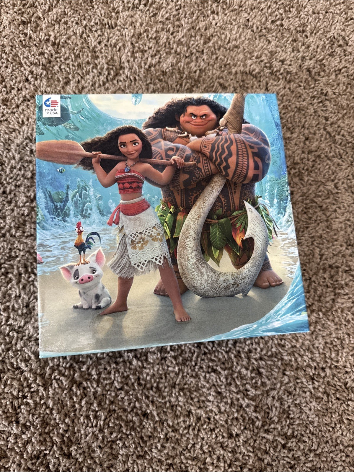 Kids Puzzle Bundle Disney Moana Lion King Spider Man TMNT Lot of 5 Puzzles