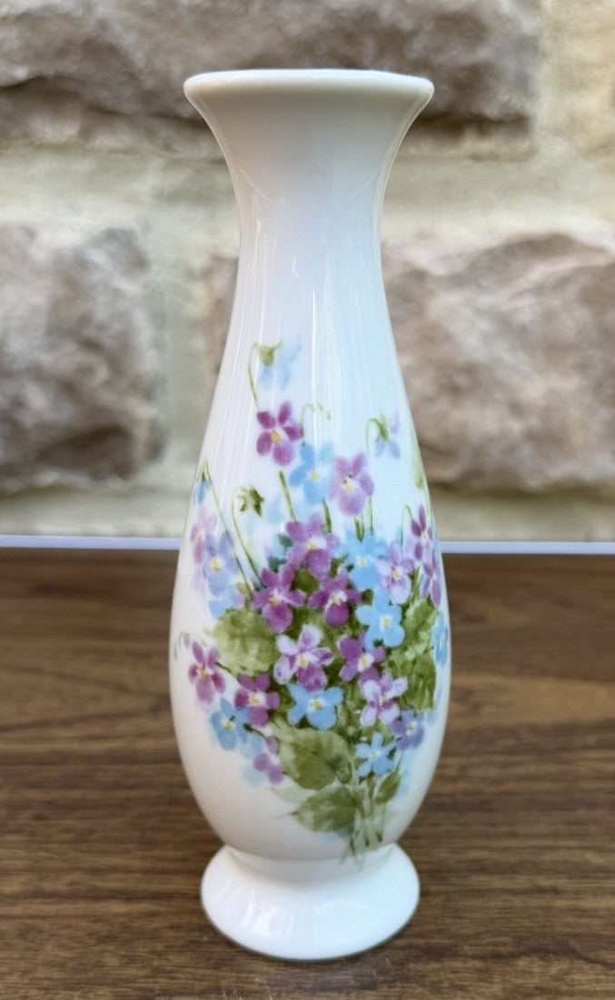 Vintage Helen Steiner Porcelain Rice Vase Gibson Greetings Japan 6.5 Floral Vase