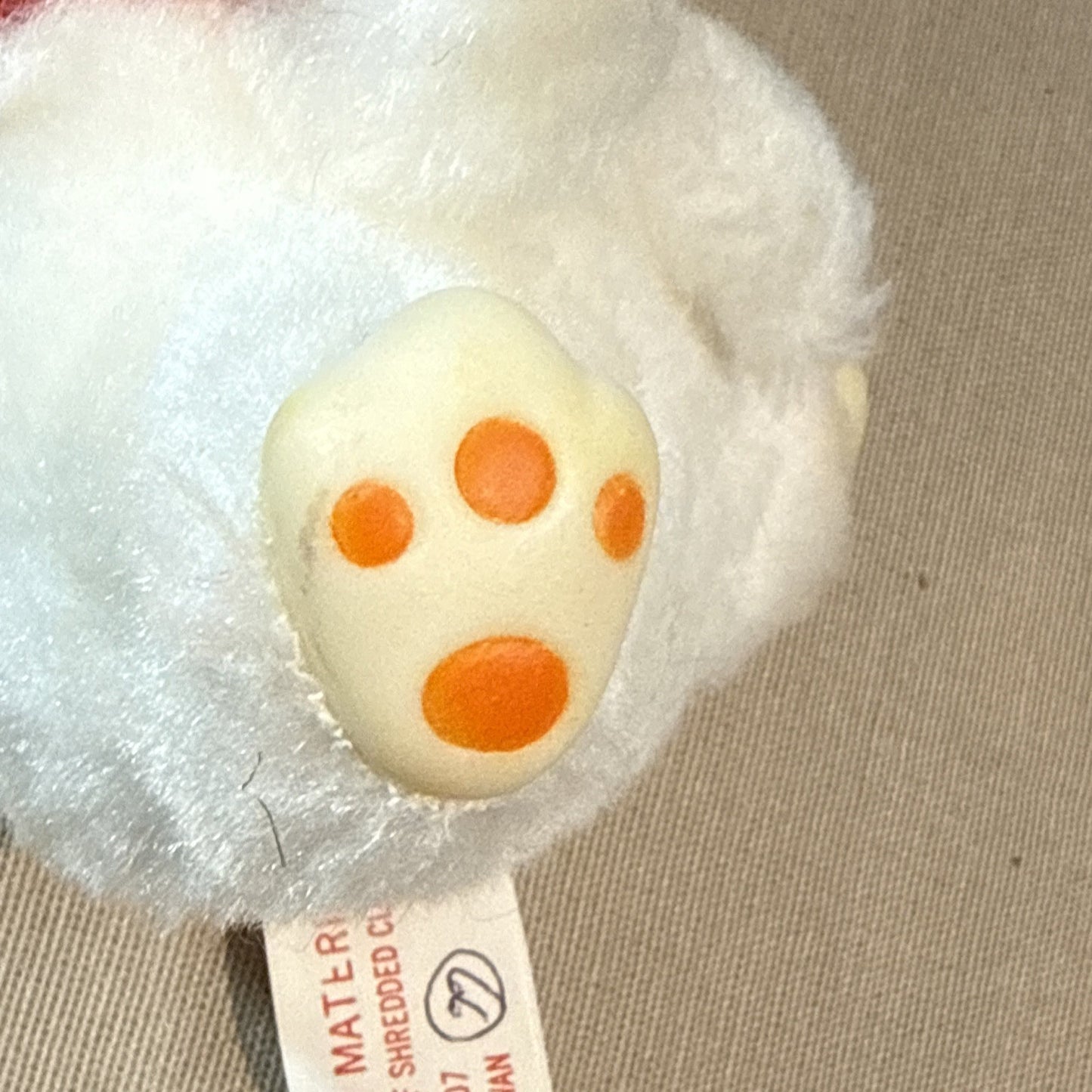 Vintage Fun World Patrice Plush Dog Rubber Face Paws Ornament Japan
