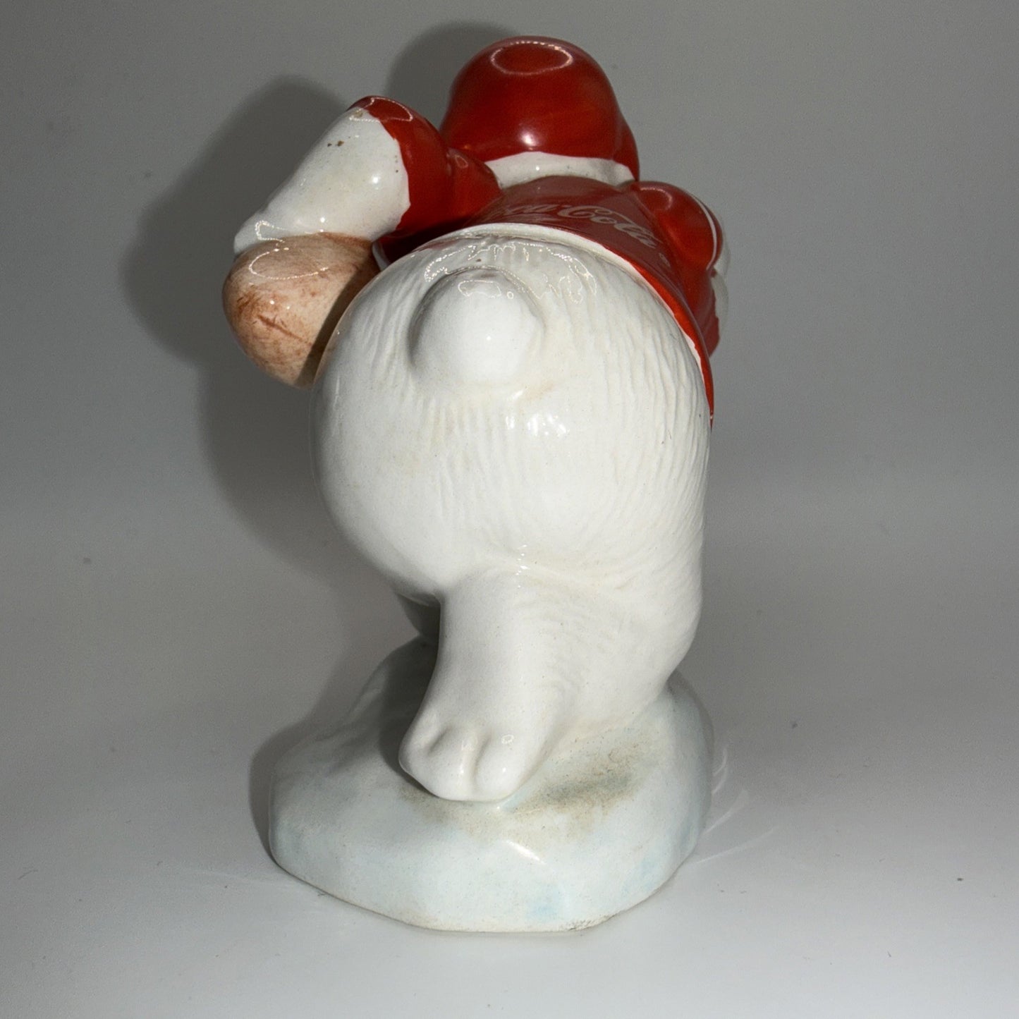 Coca Cola Polar Bear Football Figure 1995 Enesco 176427 Collectible