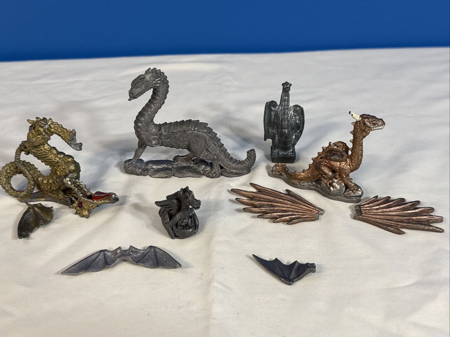 Vintage D&D Metal Miniatures Dragon & Sea Serpent Lot (1970s–80s)