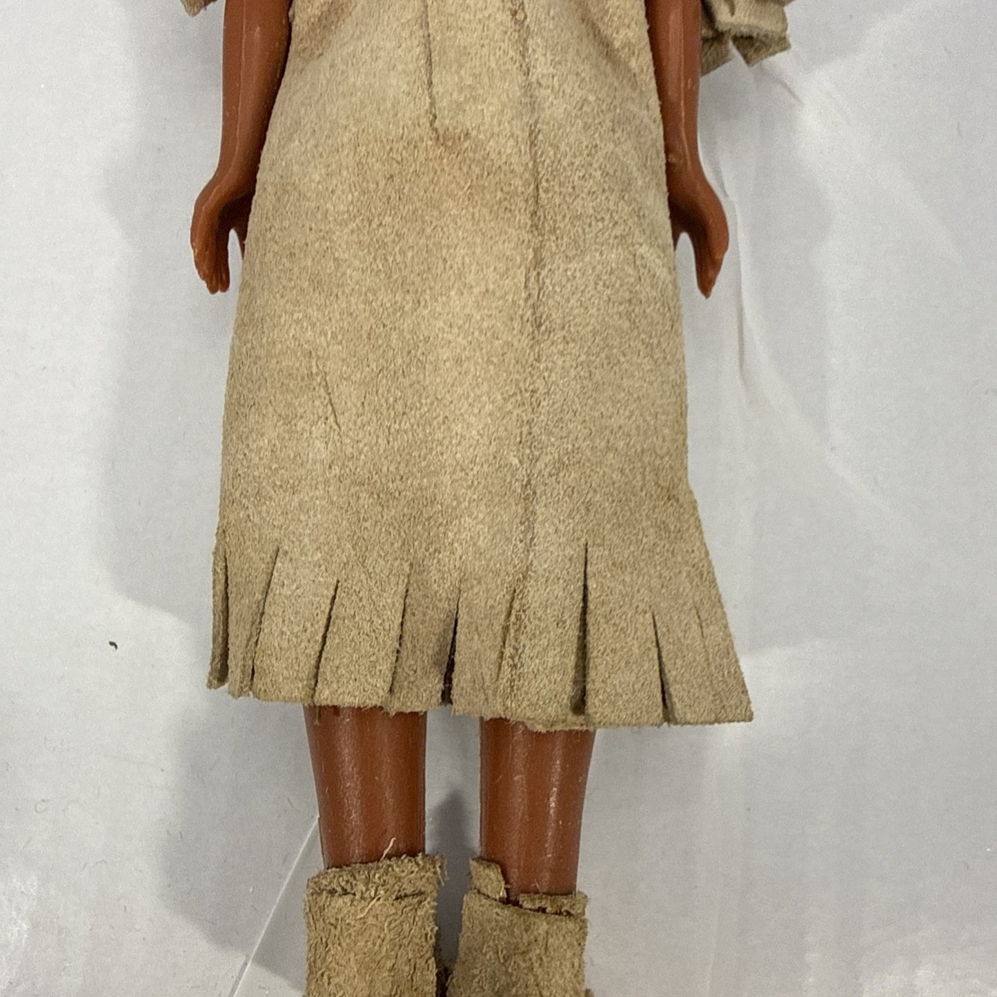 Vintage Native American Doll Papoose Baby Sleep Eyes Souvenir Doll
