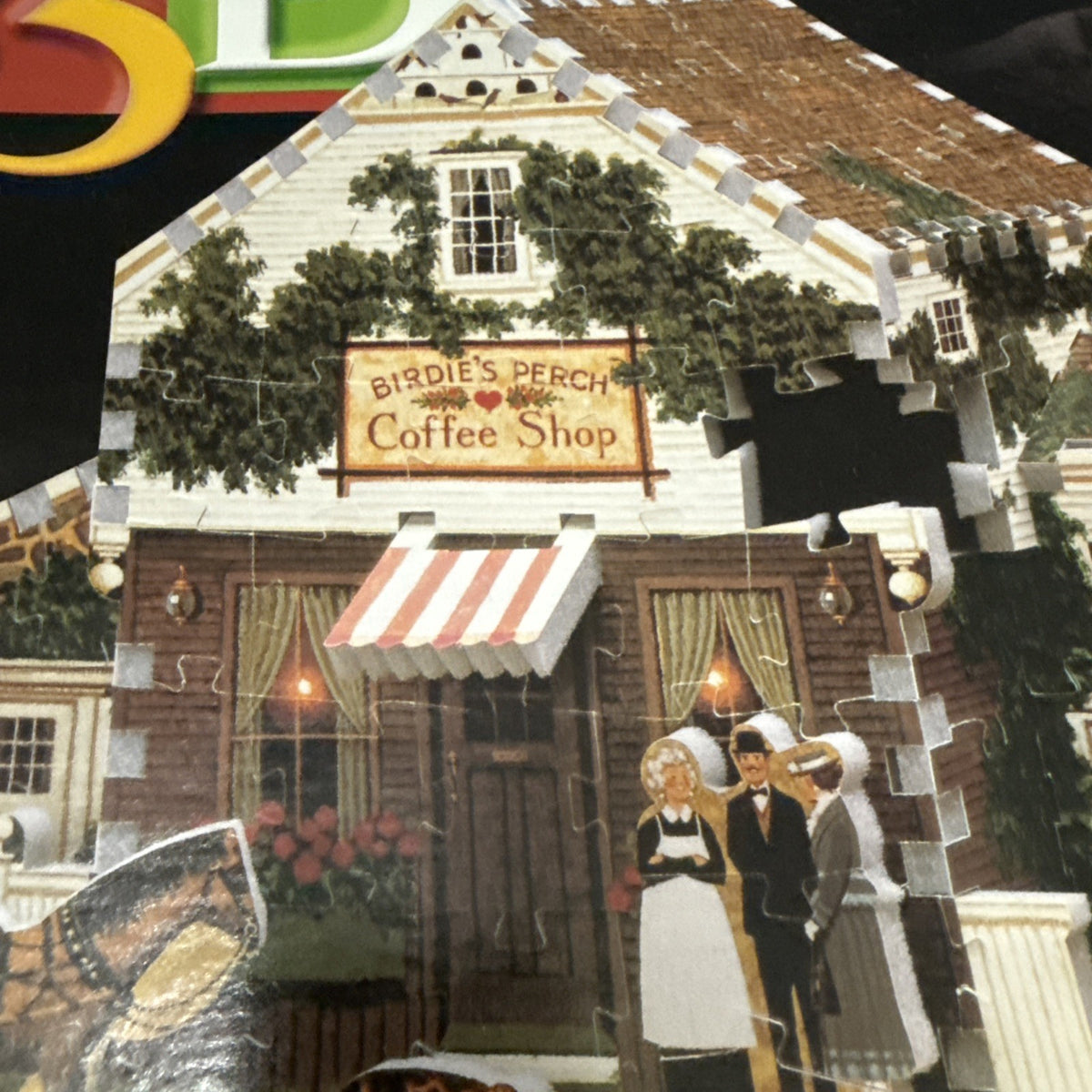 Charles Wysocki Birdies Perch Coffee Shop 1000 Piece Jigsaw Puzzle Americana NEW