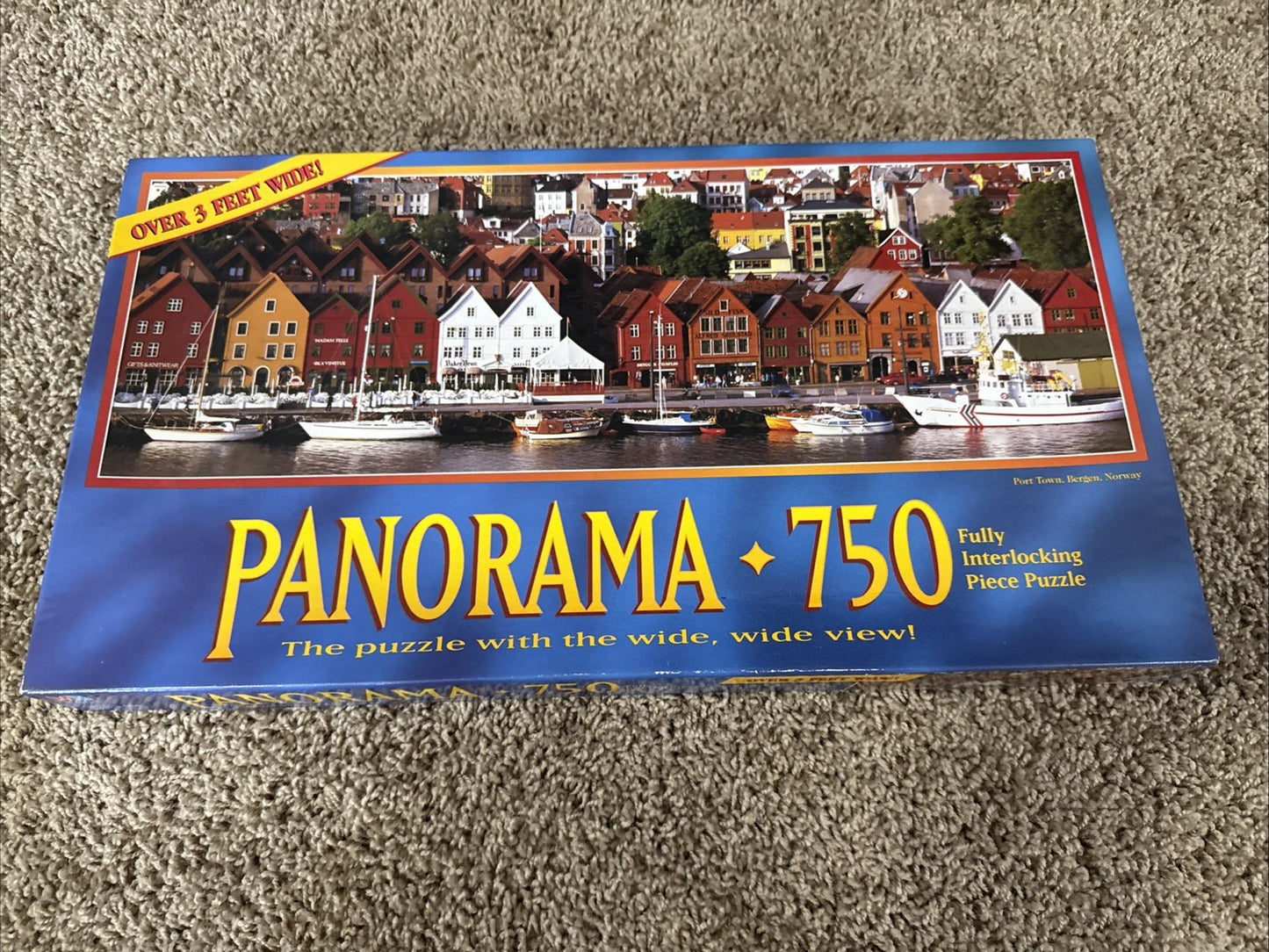 Vintage Panorama Jigsaw Puzzle Lot MB 750 Piece Long Shot Puppies 700 Piece