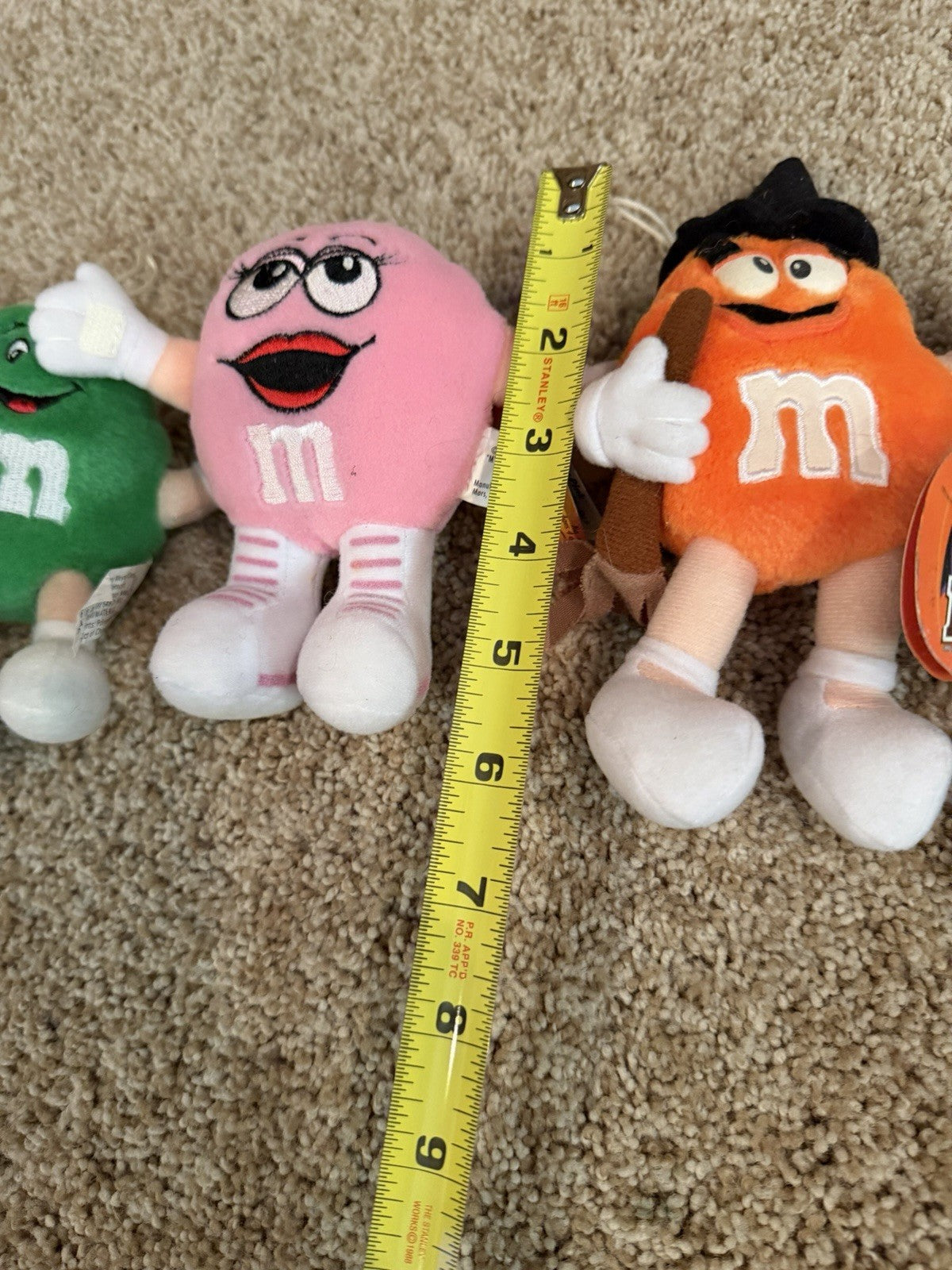 Vintage 1998 M&Ms Swarmees Plush Lot 7 Halloween Easter Candy Characters NWT