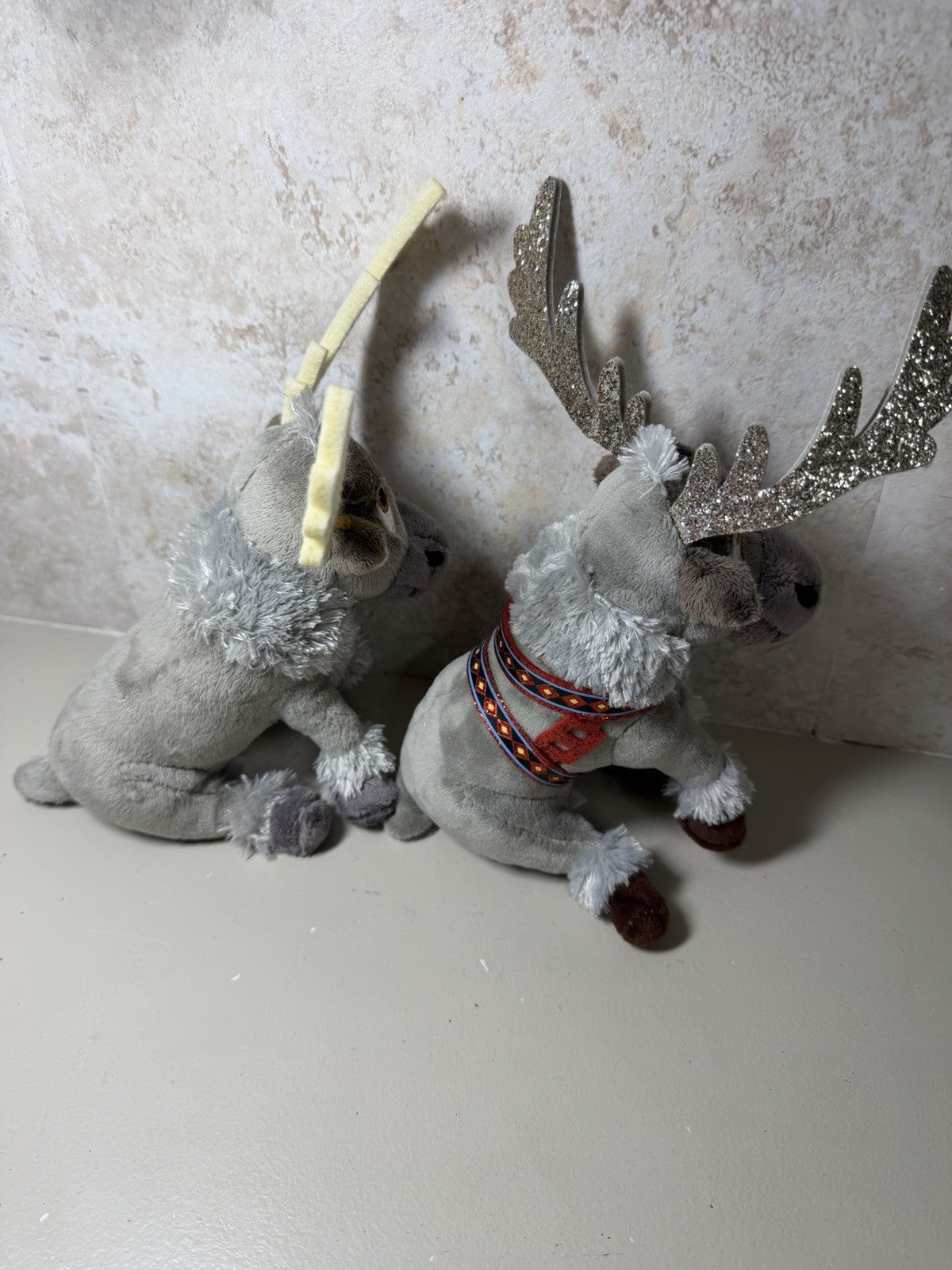 Disney Frozen Plush Lot 4 Ty Beanie Babies Olaf Snowman Sven Reindeer Toys