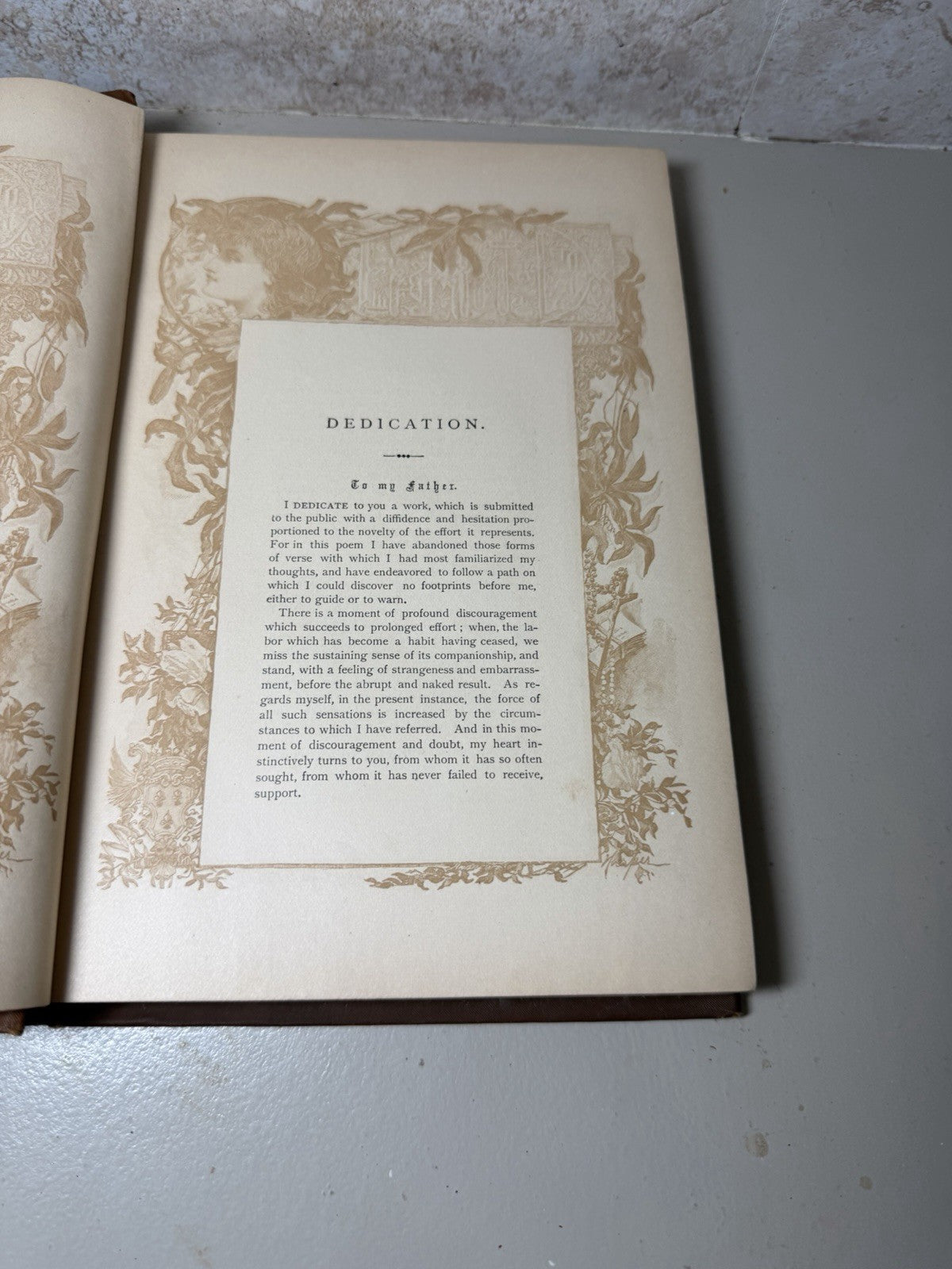 Antique 1889 Lucile Owen Meredith Illustrated Hardcover Poetry Book Stokes