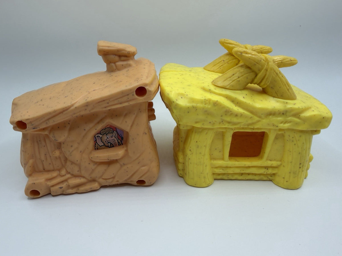 Vintage Flintstones McDonalds Toy Lot Houses Playsets Vehicles Figures Complete